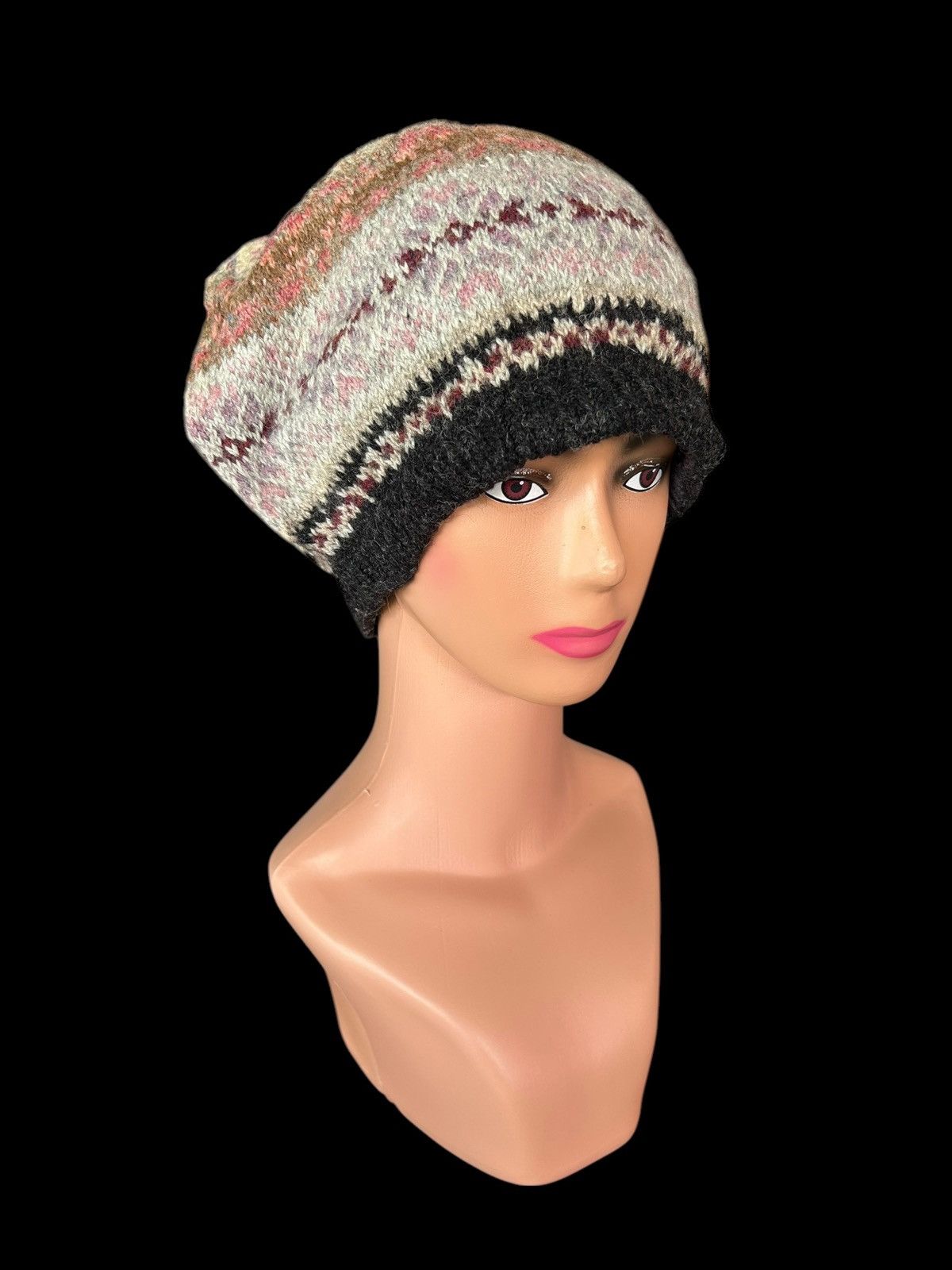 Japanese Brand × Kapital × Vintage Crochet Knitted Handmade Beanie Hats Size ONE SIZE - 3 Thumbnail