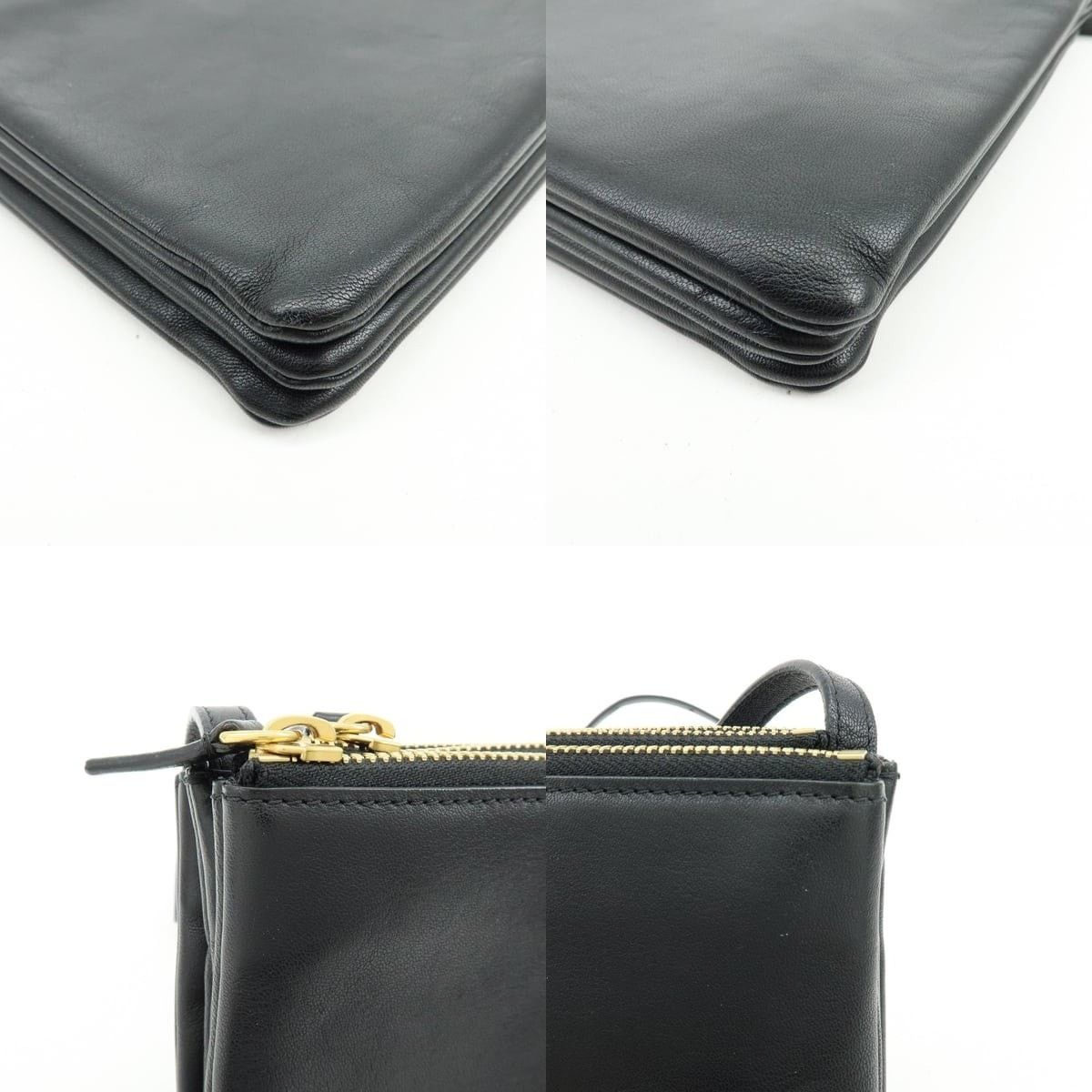 Celine Celine Trio Crossbody Bag Lambskin Black Size ONE SIZE - 5 Thumbnail