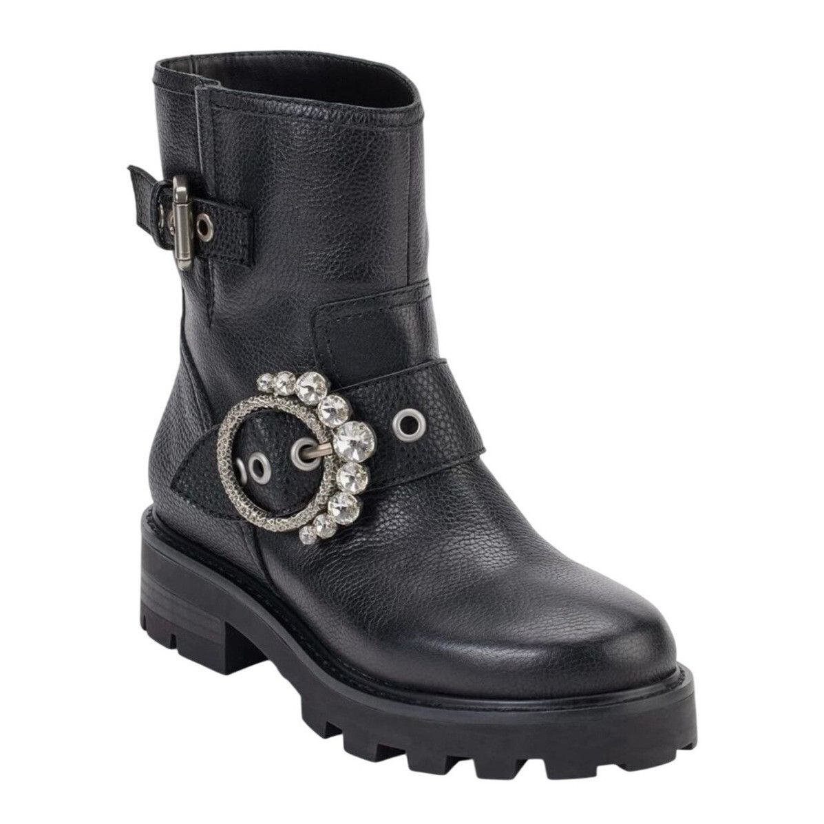Karl Lagerfeld KARL LAGERFELD / Marceau / Black / Lug-Sole / Combat Boot / Size US 9 / IT 39 - 1 Thumbnail