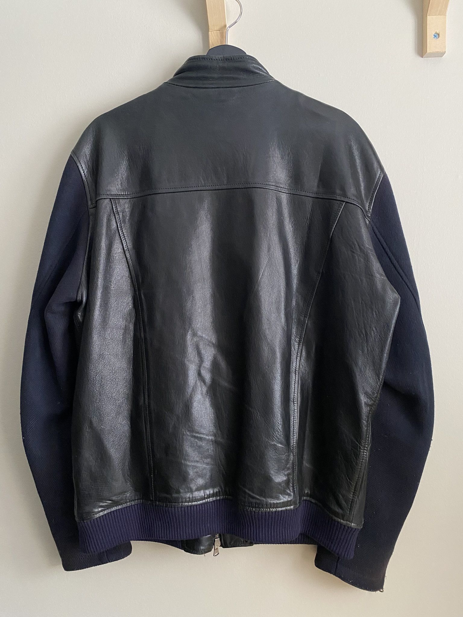 Other Calf Skin / Wool Sleeves - Flannel Lined Leather Jacket Size US L / EU 52-54 / 3 - 2 Thumbnail