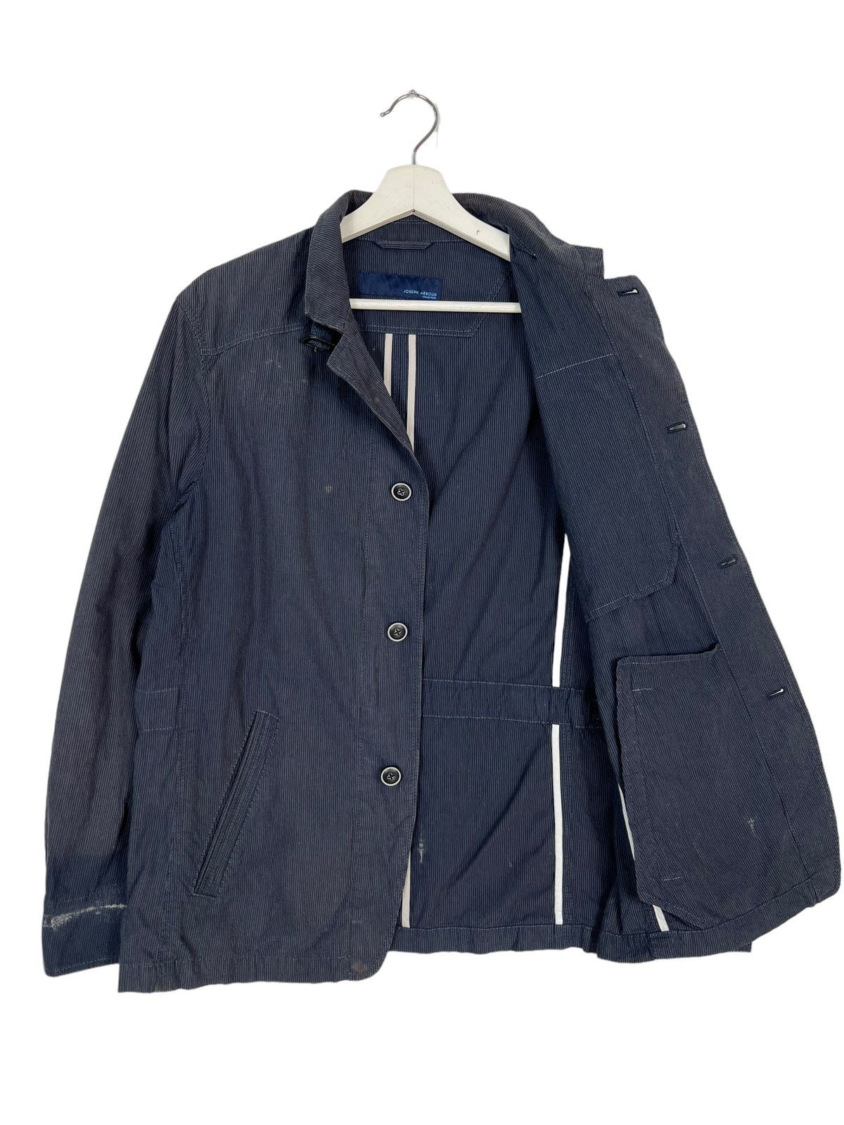 Joseph Abboud 🔥 JOSEPH ABBOUD PIN STRIPE CHORE JACKET Size US L / EU 52-54 / 3 - 9 Thumbnail