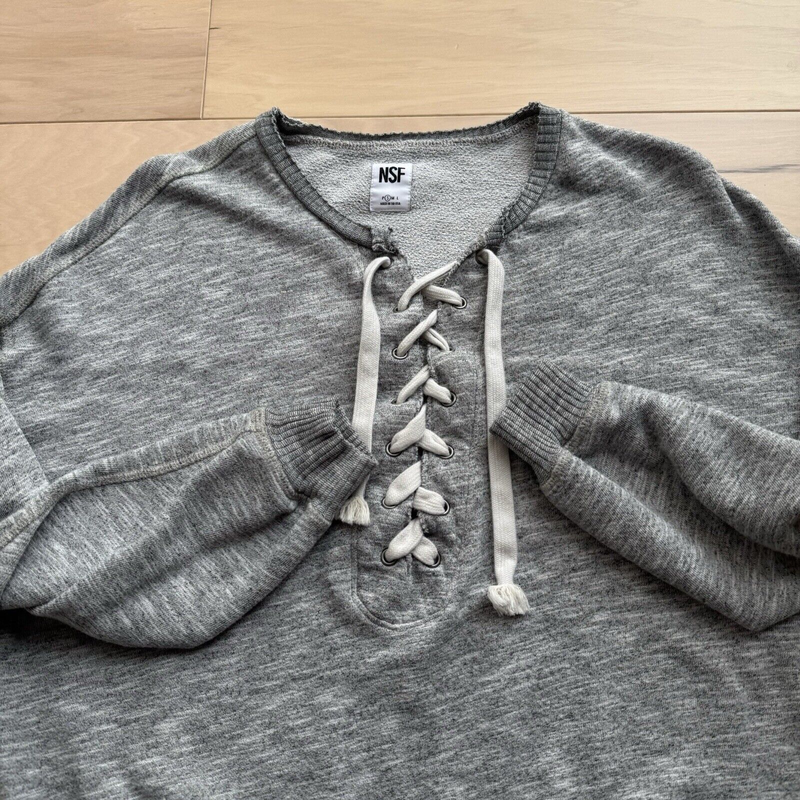 NSF NSF Sweatshirt Women's S Gray Fleece Pullover Made in USA Size S / US 4 / IT 40 - 4 Thumbnail