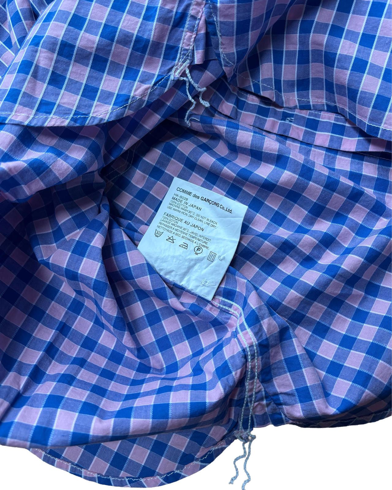 Comme des Garcons CDG Check Button Down Shirt Pink XS Size US XS / EU 42 / 0 - 4 Thumbnail
