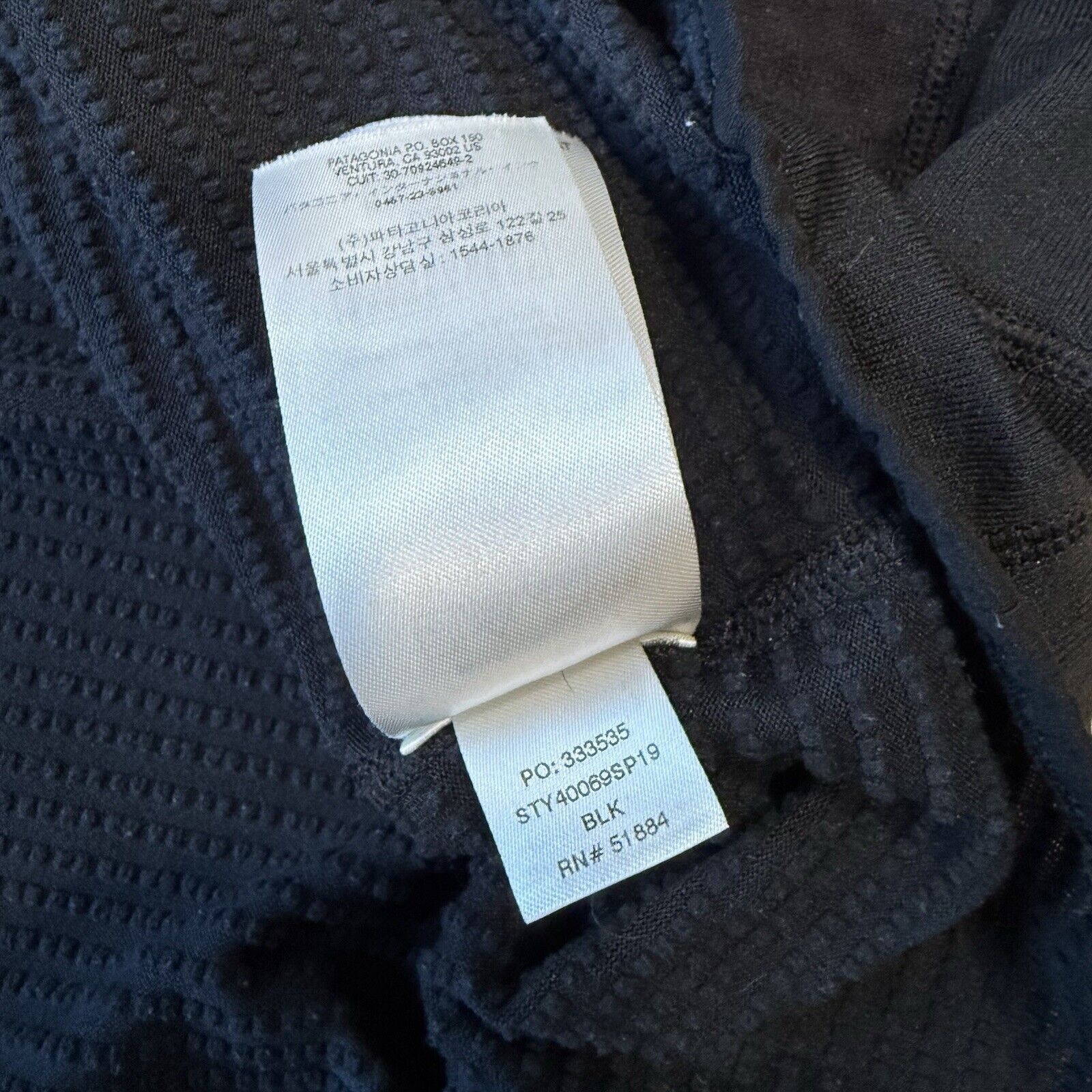 Patagonia Patagonia R1 1/2 Zip Fleece Pullover Hoody Black Lightweight Size US L / EU 52-54 / 3 - 6 Thumbnail