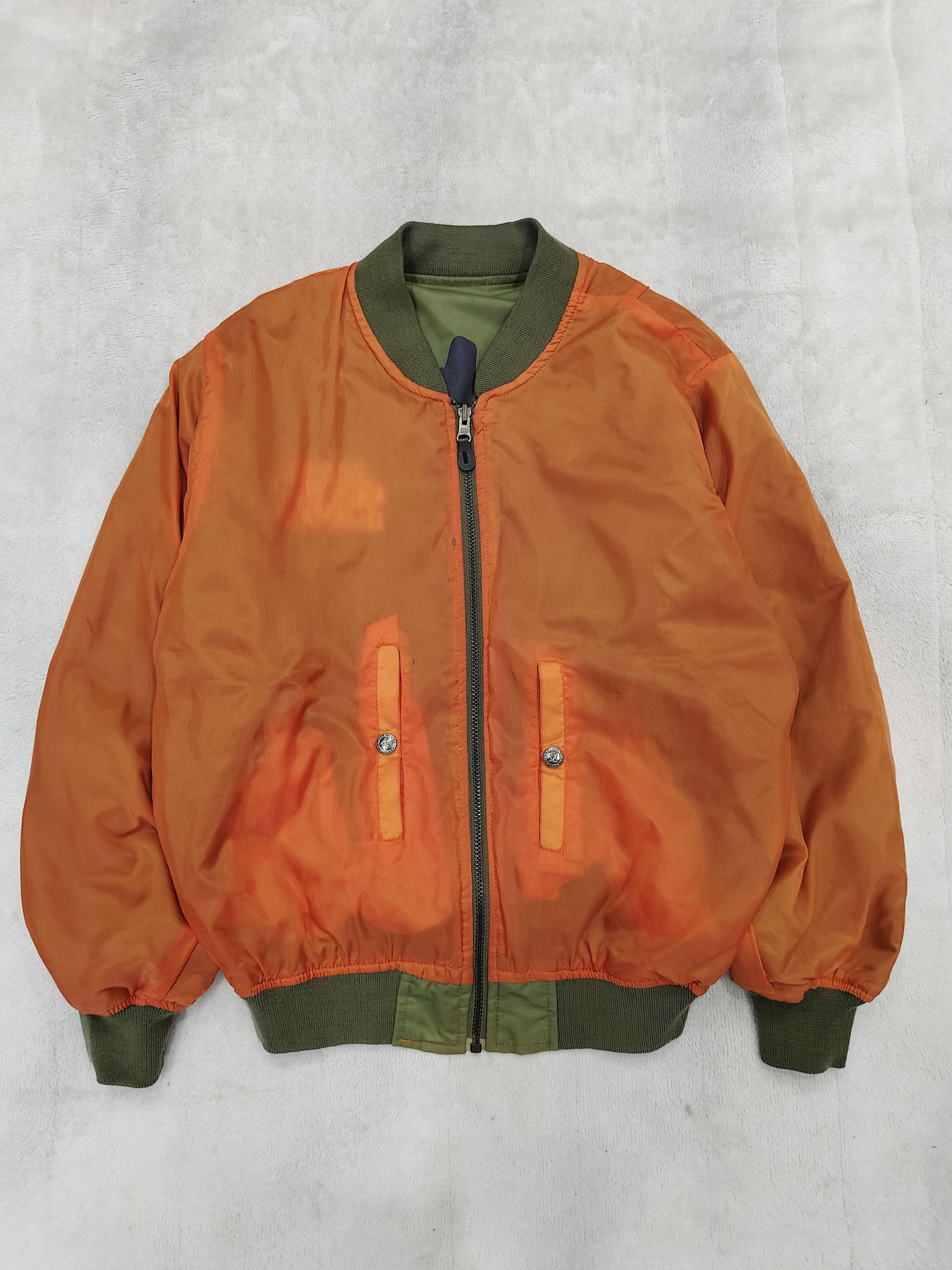 Kansai Yamamoto 80s Kansai- Archived Pilot Club Reversibel Bomber Jacket Size US M / EU 48-50 / 2 - 7 Thumbnail