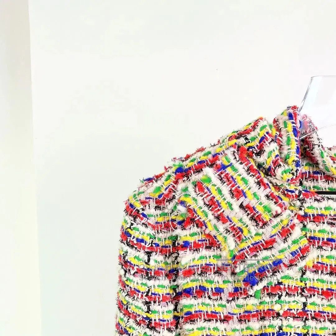 Gucci Gucci Colorful Tweed Hooded Coat. Size S / US 4 / IT 40 - 4 Thumbnail