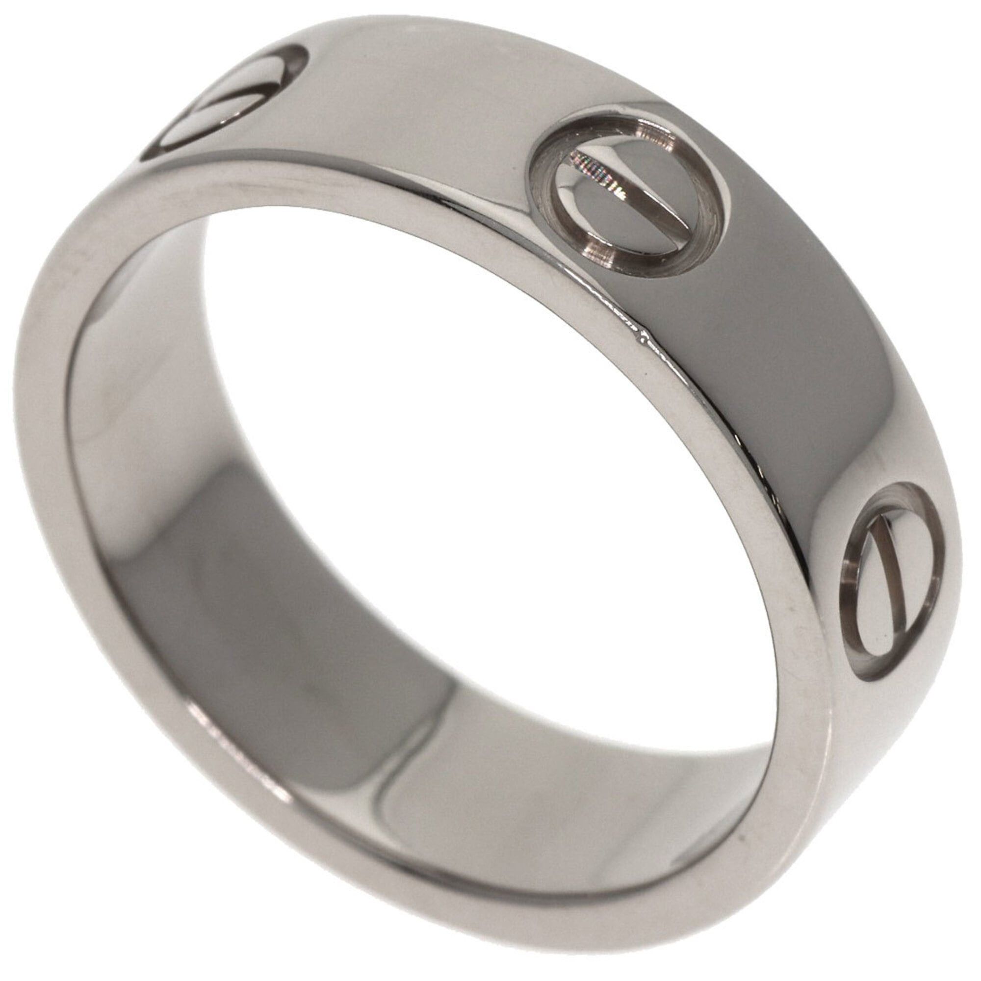 Cartier Cartier Love Ring #51, 18K White Gold, Women's Ring, CARTIER Size ONE SIZE - 1 Thumbnail