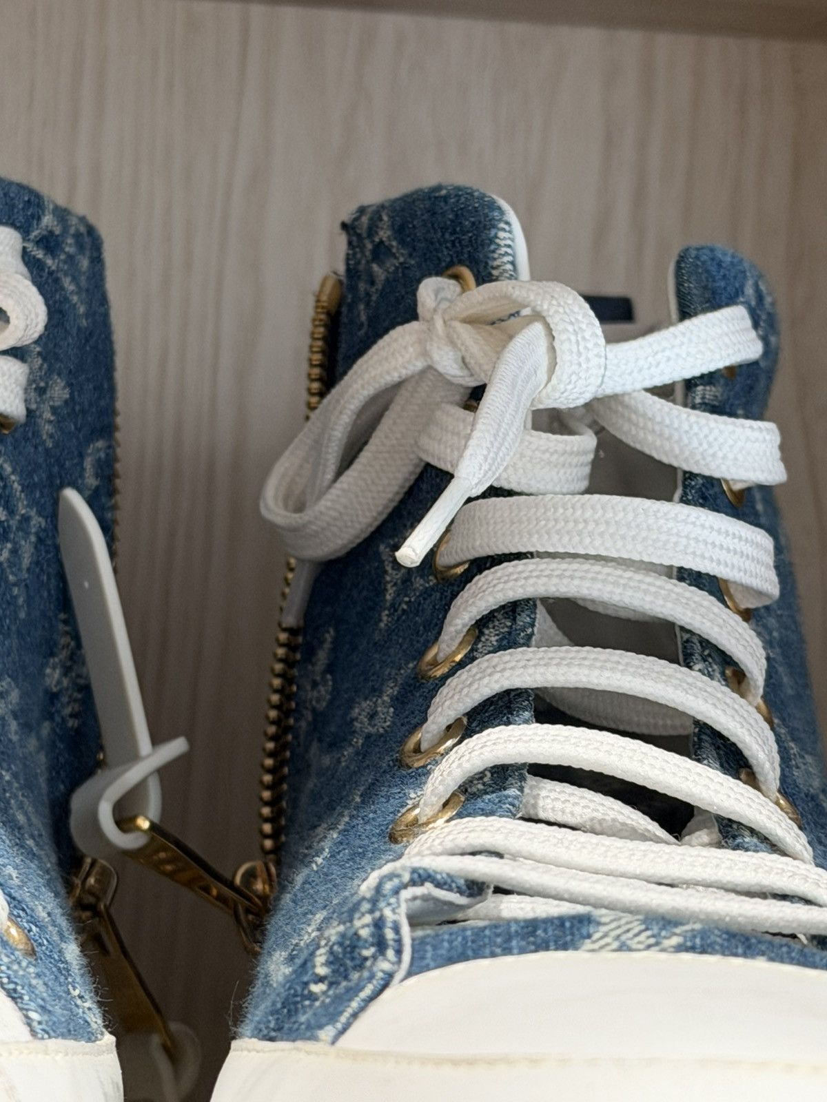 Louis Vuitton Louis Vuitton Denim womens sneakers Size US 9 / IT 39 - 4 Thumbnail
