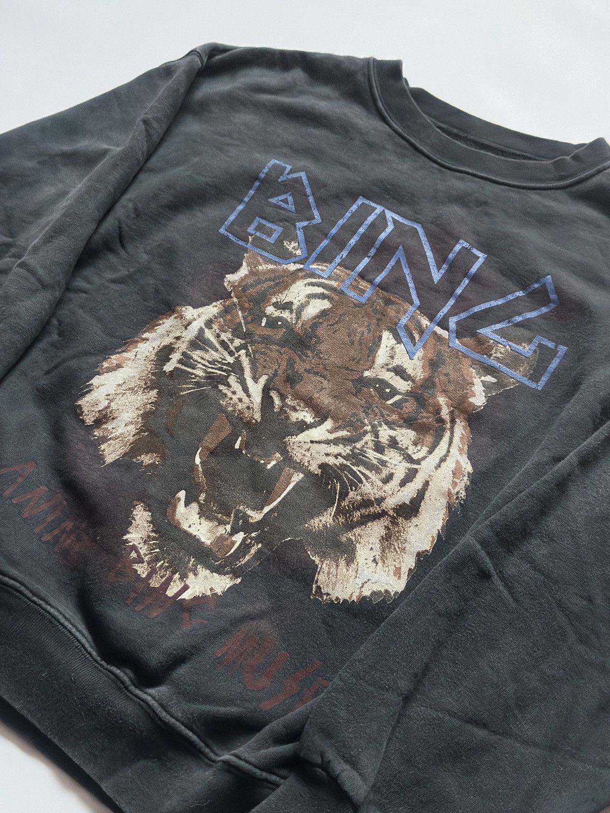 Anine Bing Anine Bing Tiger Muse Crew Neck Sweatshirt Washed Gray Size XS / US 0-2 / IT 36-38 - 3 Thumbnail