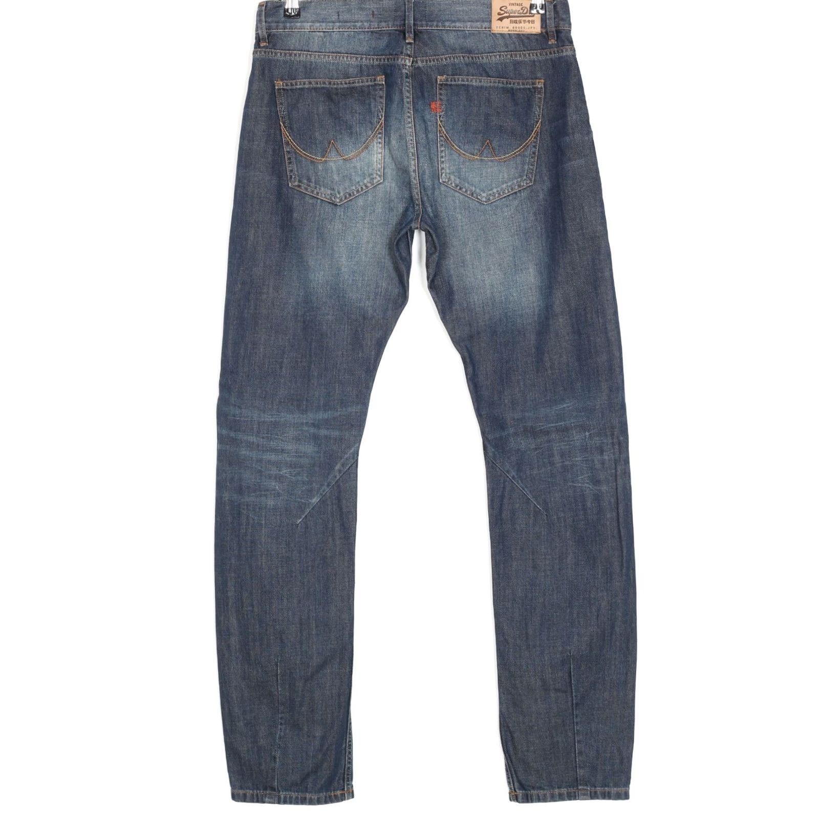 Superdry SUPERDRY Jeans Men 33/34 Straight Loose DZ4683 Blue Denim 5-Pocket Size US 33 - 2 Thumbnail