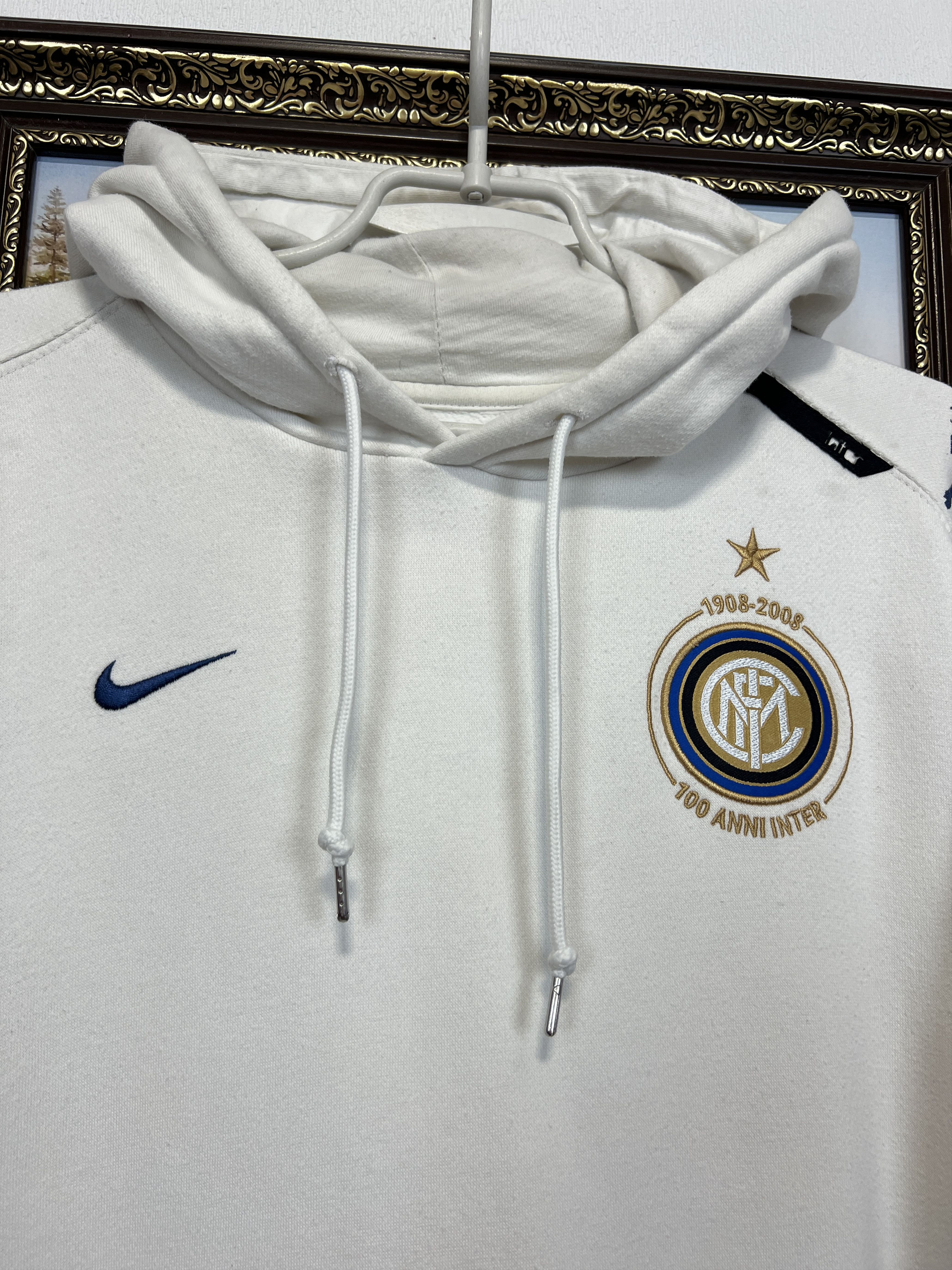 Nike Vintage Inter Milan Football Hoodie Soccer Jacket Maglia Size US L / EU 52-54 / 3 - 3 Thumbnail