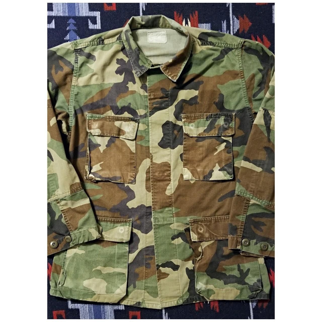Vintage VTG 80's WOODLAND CAMO MILITARY JACKET-SIZE MEDIUM Size US M / EU 48-50 / 2 - 6 Thumbnail