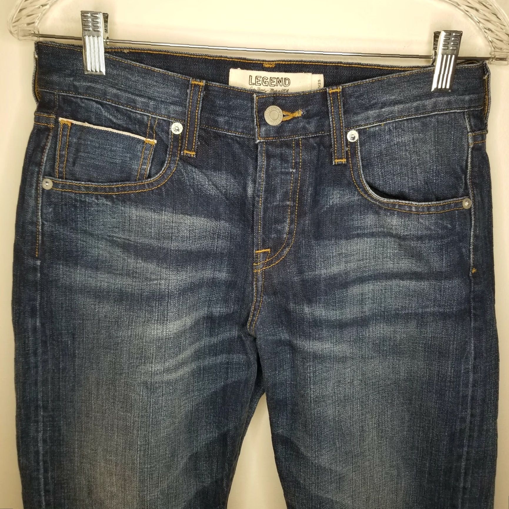 Vintage LEGEND Womens Boyfriend Ripped Jeans Size 25 Blue Size 42" / US 20 - 2 Thumbnail