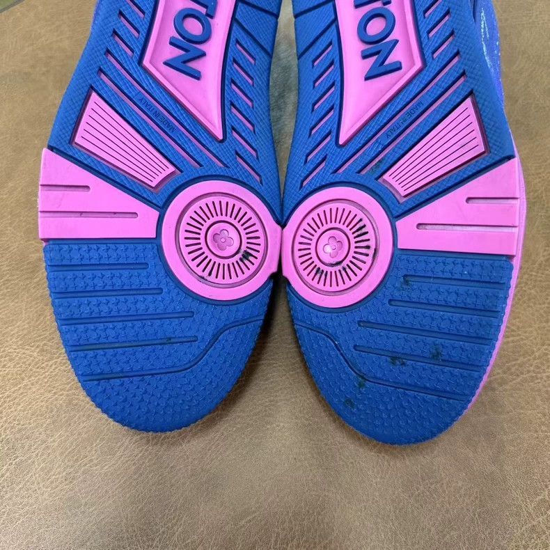 Louis Vuitton lv trainer pink purple sneakers-2508 Size US 10 / EU 43 - 6 Thumbnail