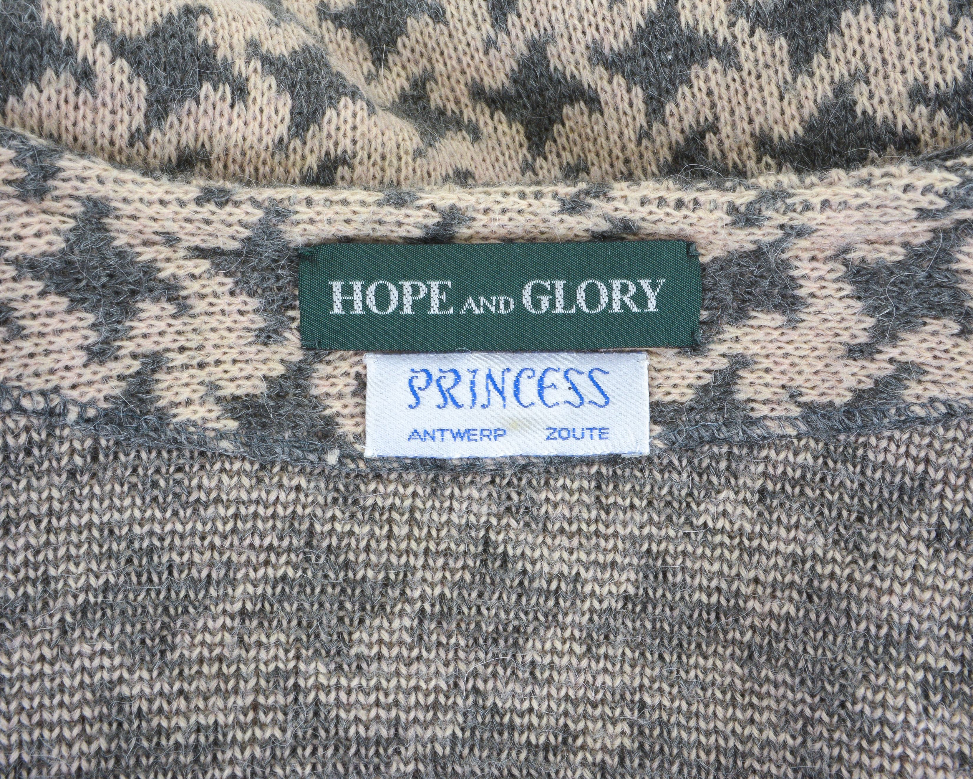 Prince × Vintage Hope And Glory Princess L Wool Cardigan Sweater Jacket Knit Size L / US 10 / IT 46 - 8 Thumbnail