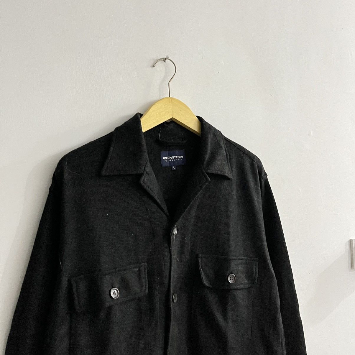 Japanese Brand Union Station - Longsleeve Minimalist Button Up Shirt Size US L / EU 52-54 / 3 - 3 Thumbnail