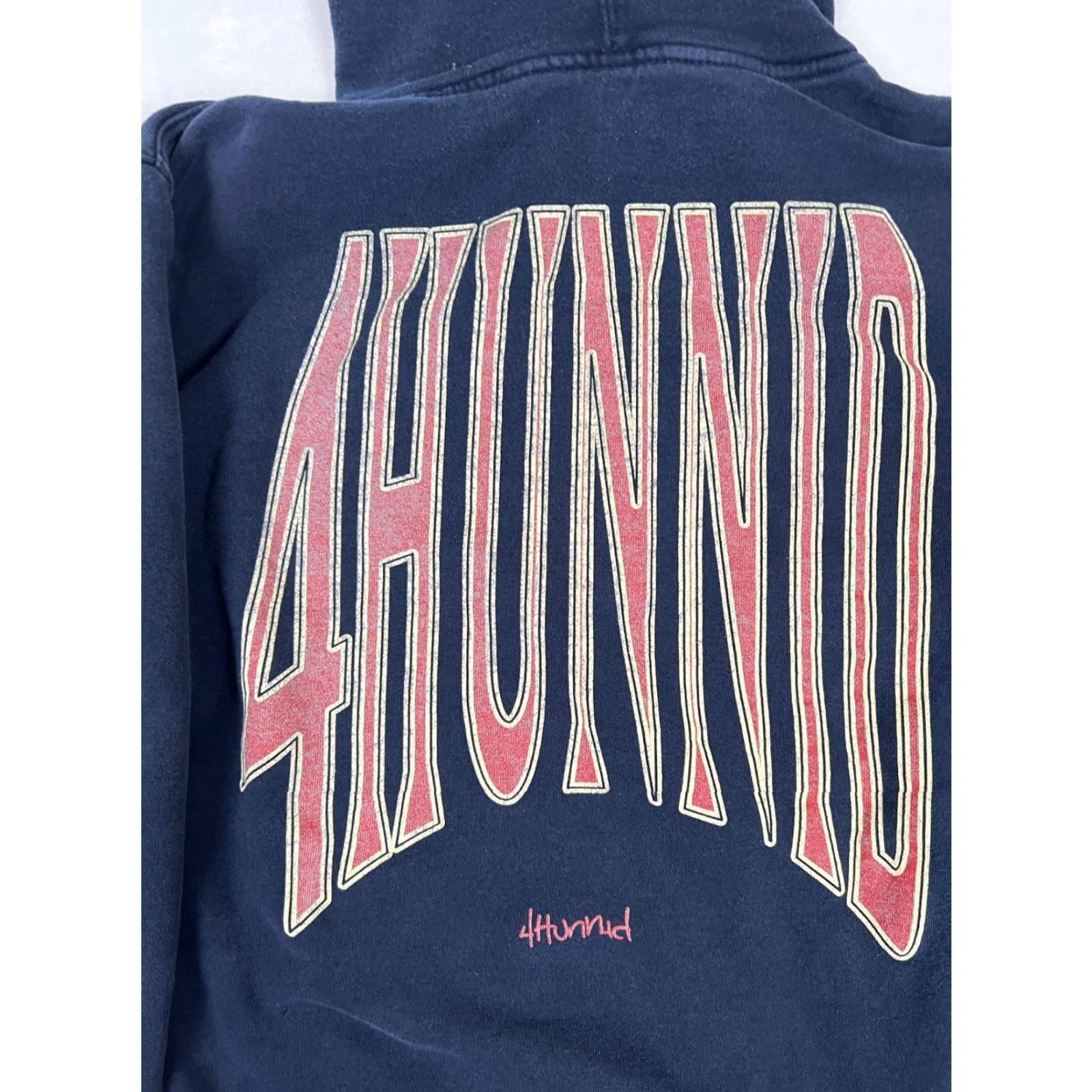 Vintage VINTAGE 4 Hunnid Hoodie Sweatshirt Size M Small Red Blue YG Rapper Hip Hop 90s Classic Retro Music Pullover Men Mens Sweatshirt Stain Tear Size US M / EU 48-50 / 2 - 7 Thumbnail