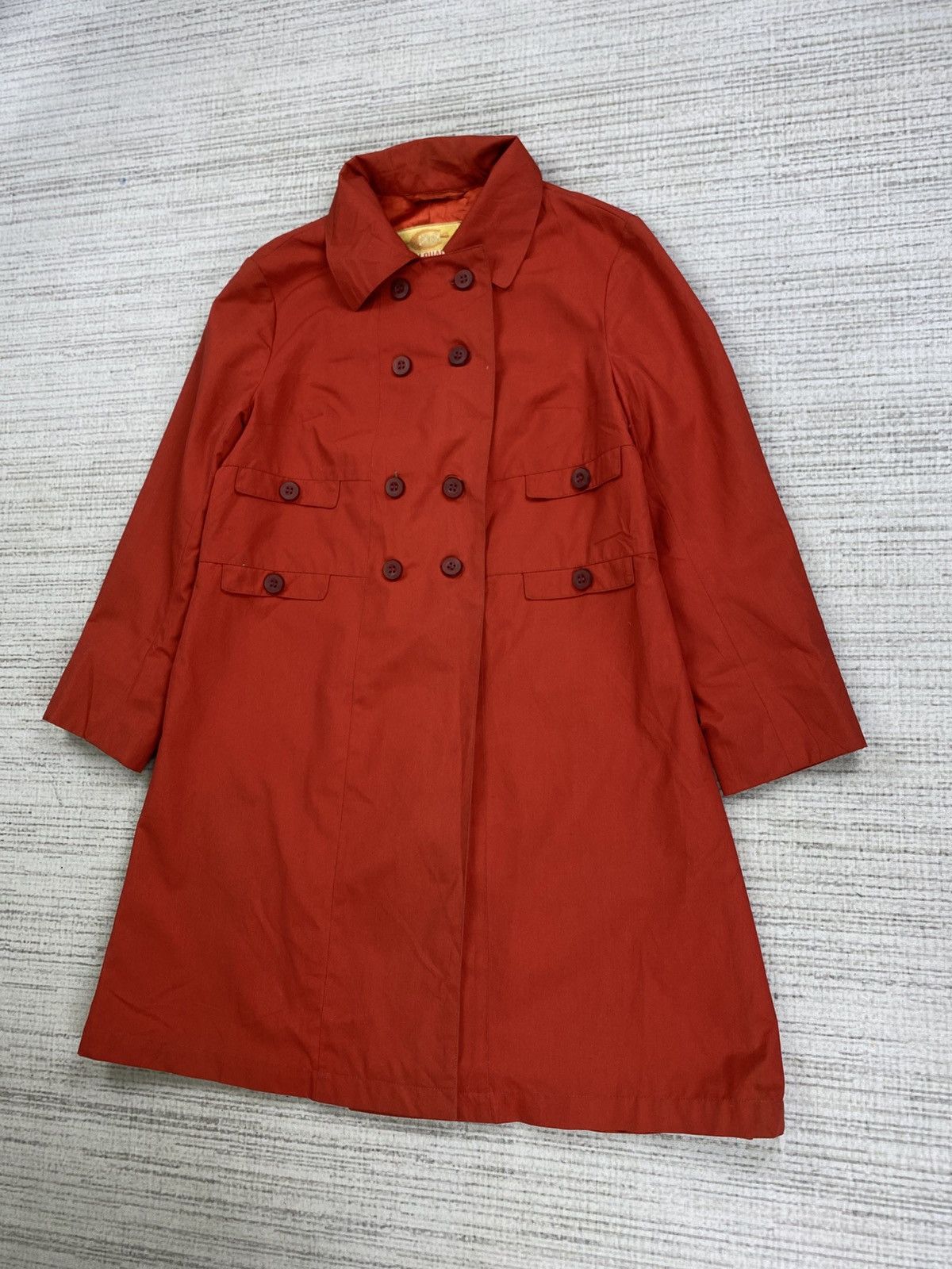 Designer × Vintage Vtg Confexim Poland Designer Multi Button Swallow Long Coat Size US S / EU 44-46 / 1 - 4 Thumbnail