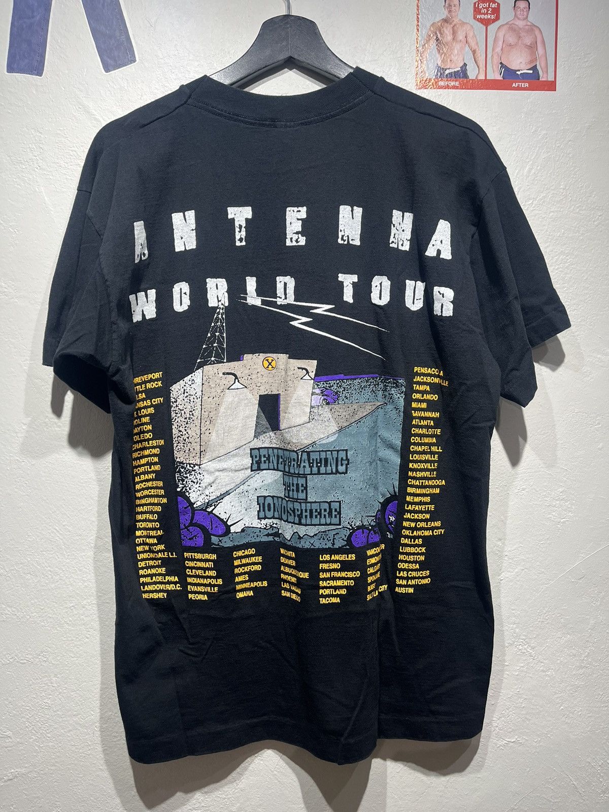 Vintage 1994 ZZ Top Antenna World Tour tee