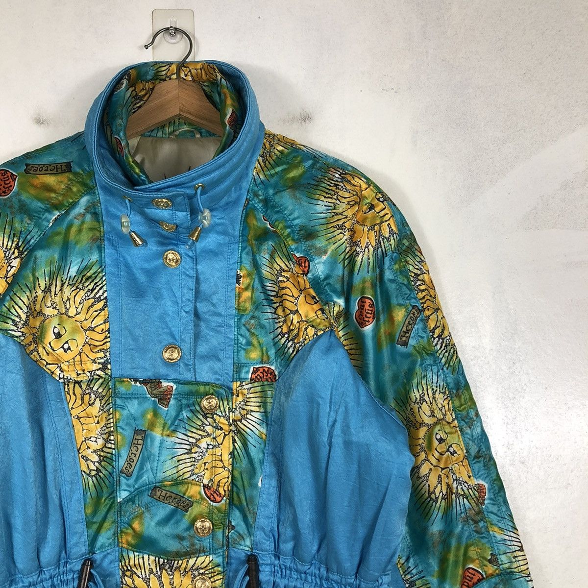 Japanese Brand 📌VINTAGE BOMBER JACKET SKI WINTER LAFONT ITALY FULL PRINT Size US L / EU 52-54 / 3 - 7 Thumbnail
