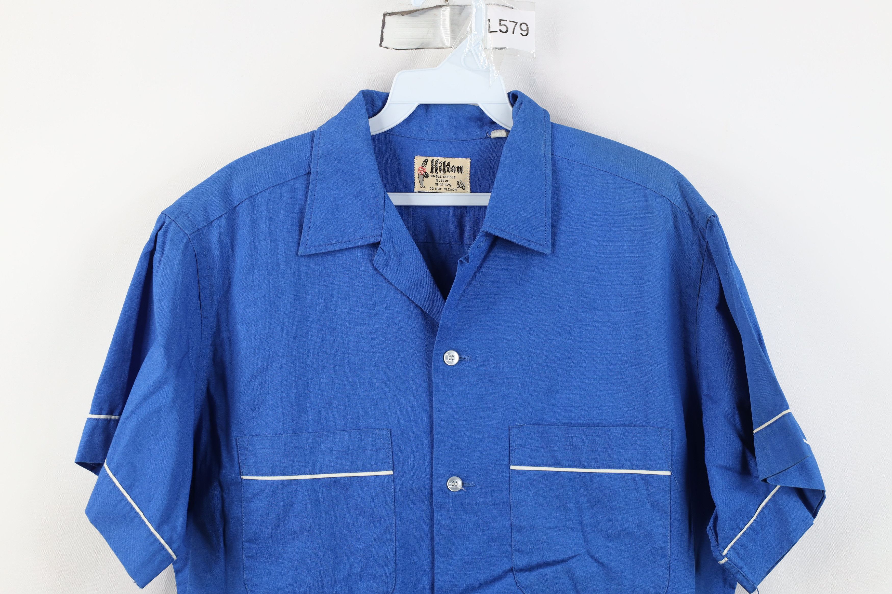 Vintage Vintage 50s 60s Rockabilly Short Sleeve Bowling Button Shirt Size US M / EU 48-50 / 2 - 3 Thumbnail