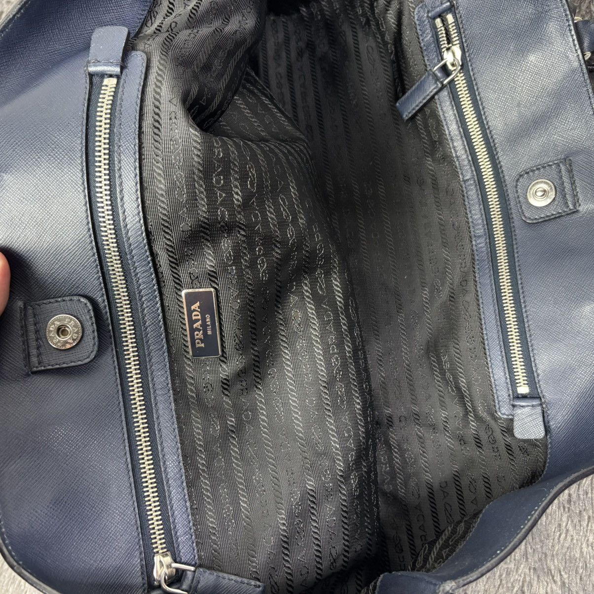 Prada Prada Navy Saffiano Sling / tote bag Size ONE SIZE - 4 Thumbnail
