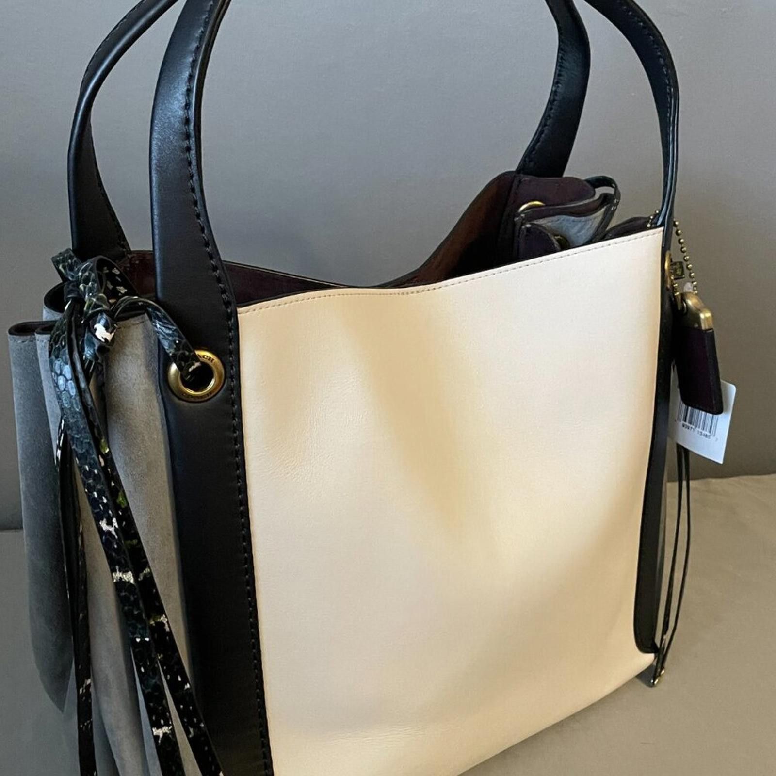 Coach coach Harmony Hobo In Colorblock Snakeskin Size ONE SIZE - 3 Thumbnail