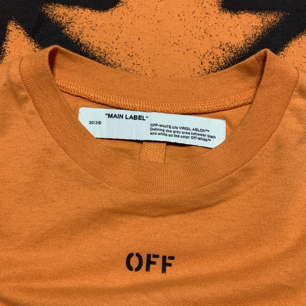 Off-White Off White XS Spray Paint Arrows Orange Tee Virgil Abloh 2020 Size US XS / EU 42 / 0 - 4 Thumbnail
