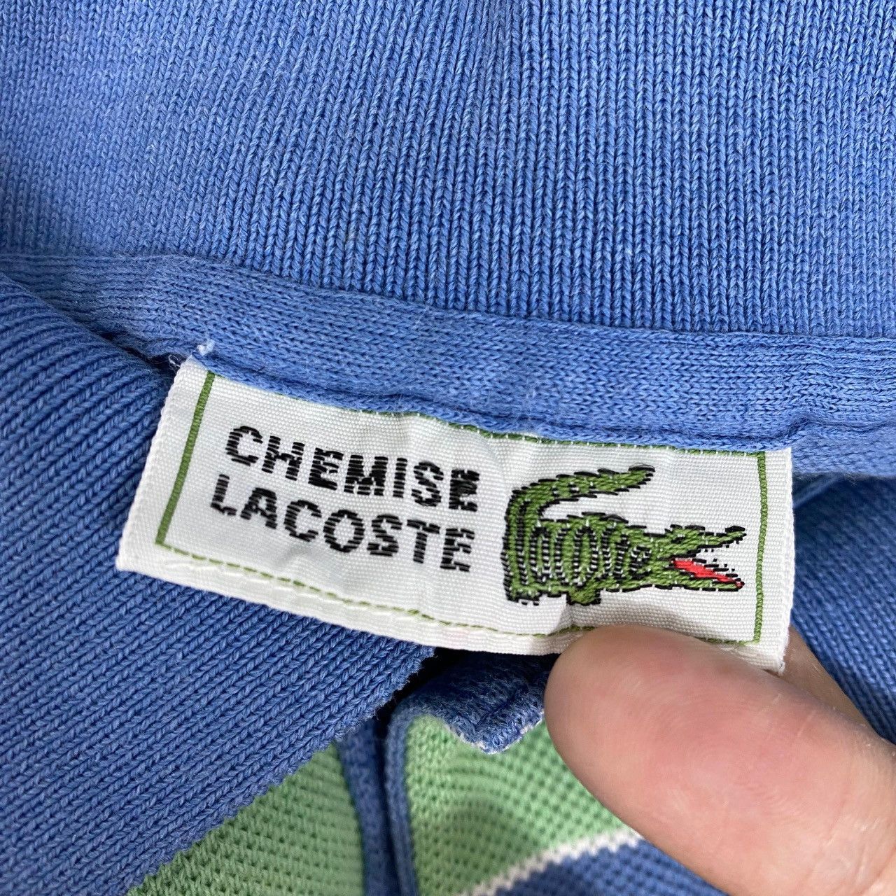 Lacoste Vintage CHEMISE LACOSTE PARIS Striped Polo Tee Shirt Top Size US L / EU 52-54 / 3 - 4 Thumbnail