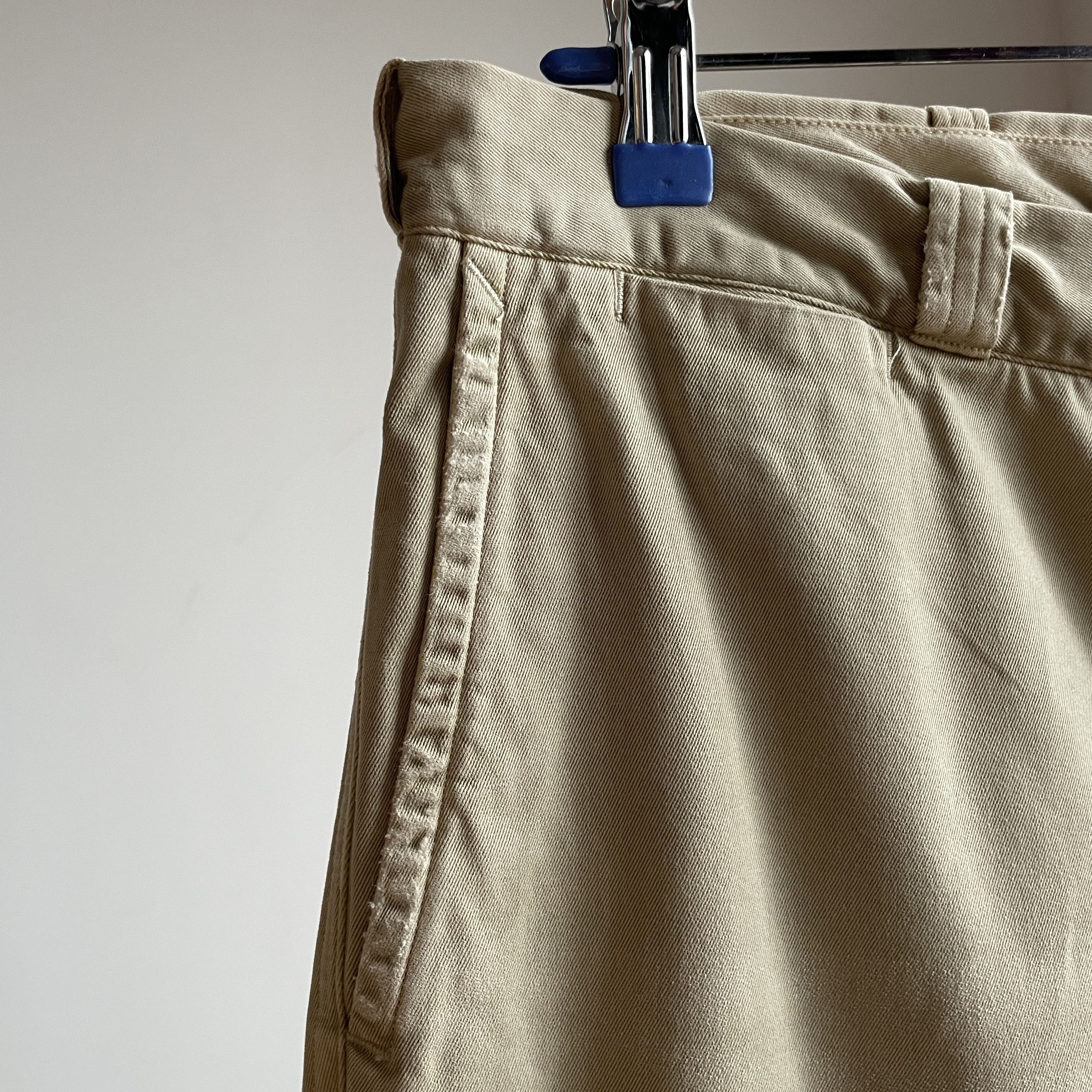 Polo Ralph Lauren Polo Ralph Lauren Vintage Beige Distressed Heavy Chinos Size US 33 - 7 Thumbnail