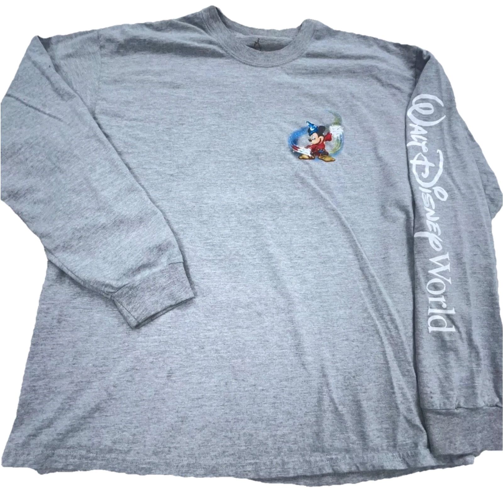 Disney Disney Shirt Men Large Gray Tee Mickey Fantasia Long Sleeve Retro Cartoon Promo Hip Hop Classic Disney Shirt Tee Long Sleeve Gray Large Men Mens Size US L / EU 52-54 / 3 - 2 Thumbnail