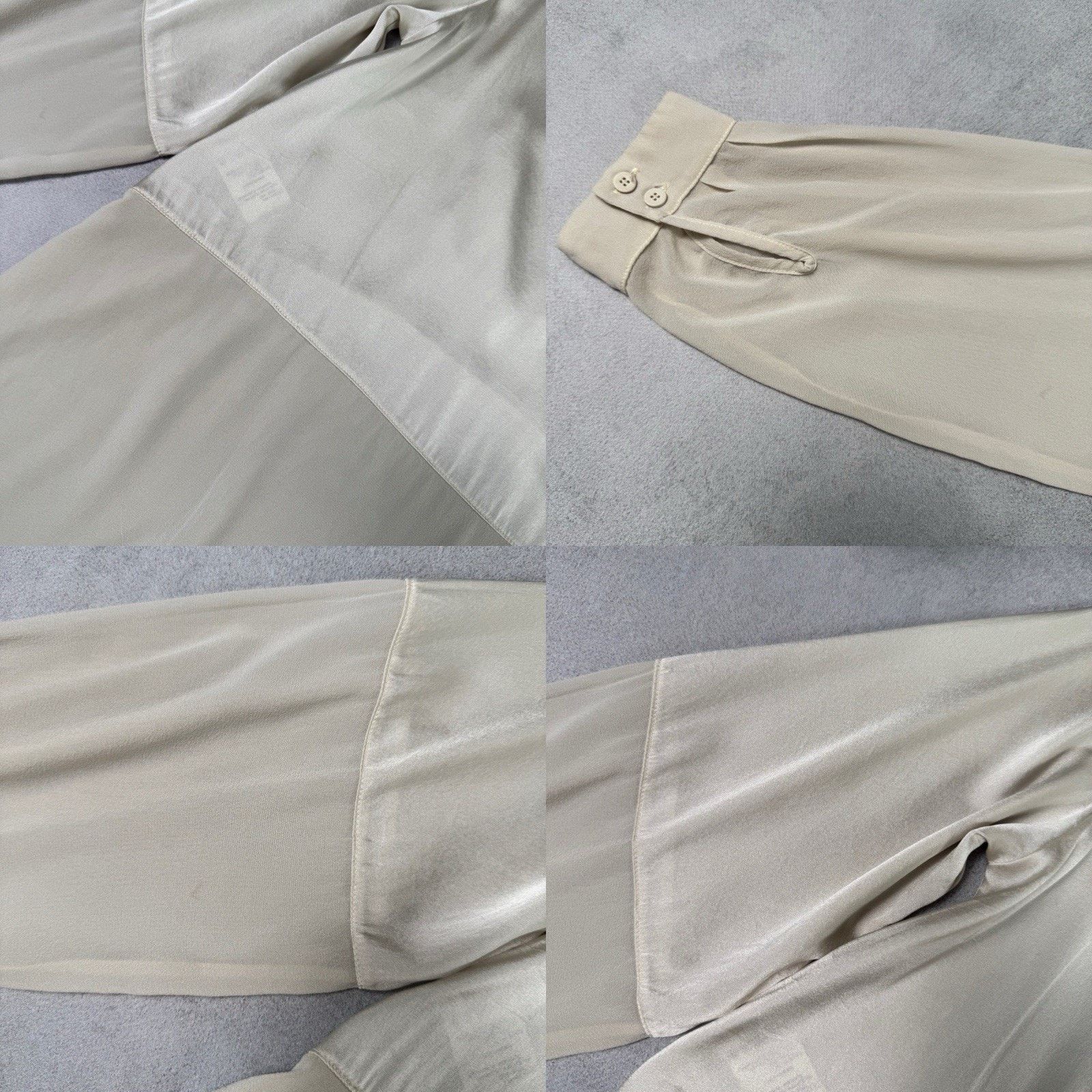 Transit Transit Par Such Beige Silk Super Lightweight Blouse Sz 4 Size S / US 4 / IT 40 - 22 Thumbnail