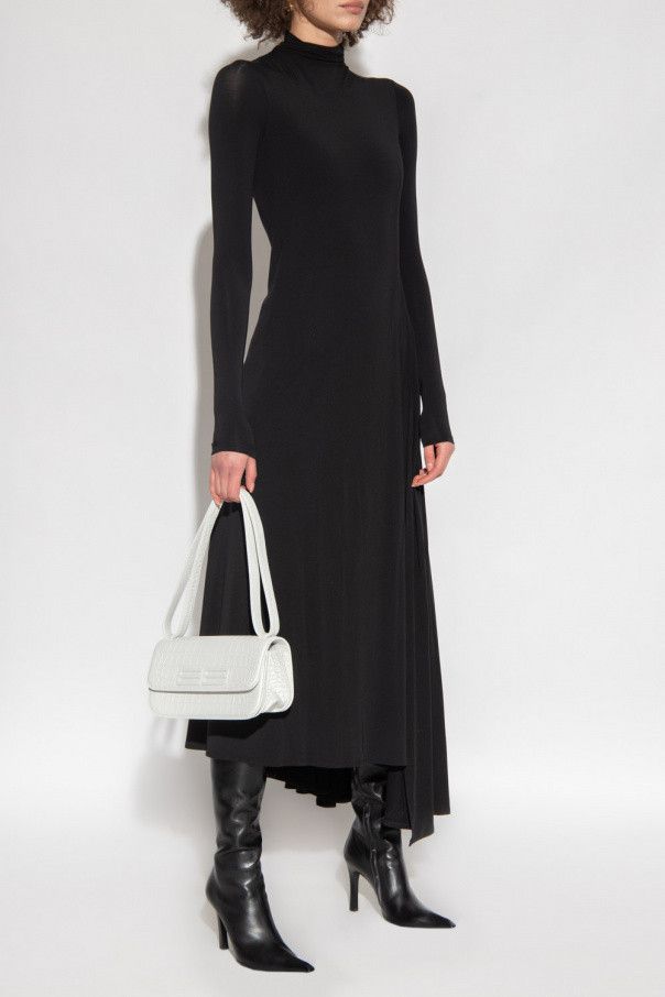 Balenciaga o1bcso1str1124 Twisted Slit Dress in Black Size XS / US 0-2 / IT 36-38 - 2 Thumbnail