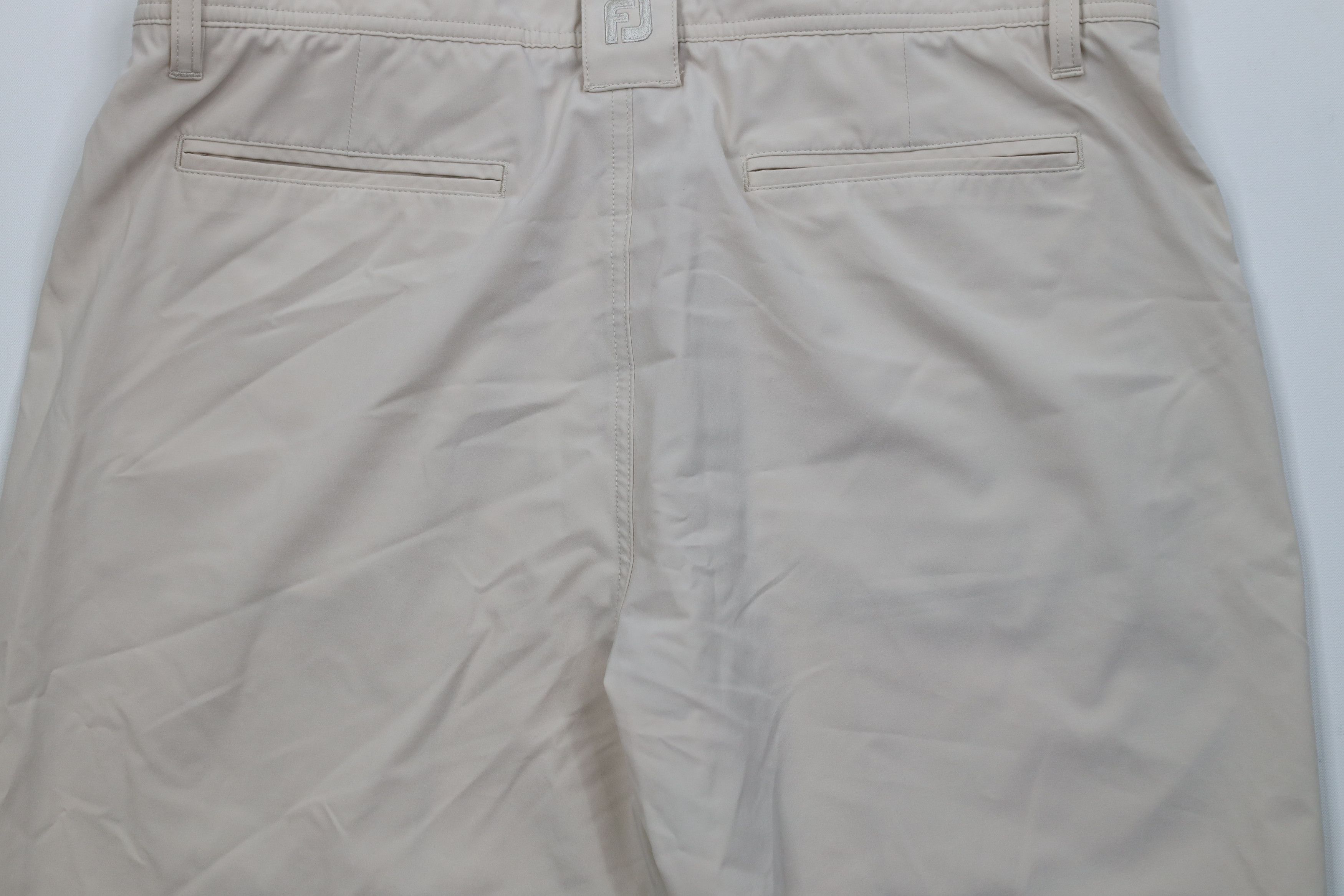 Footjoy FootJoy Distressed Stretch Golfing Golf Chino Shorts Beige Size 34" / US 12 / IT 48 - 10 Thumbnail