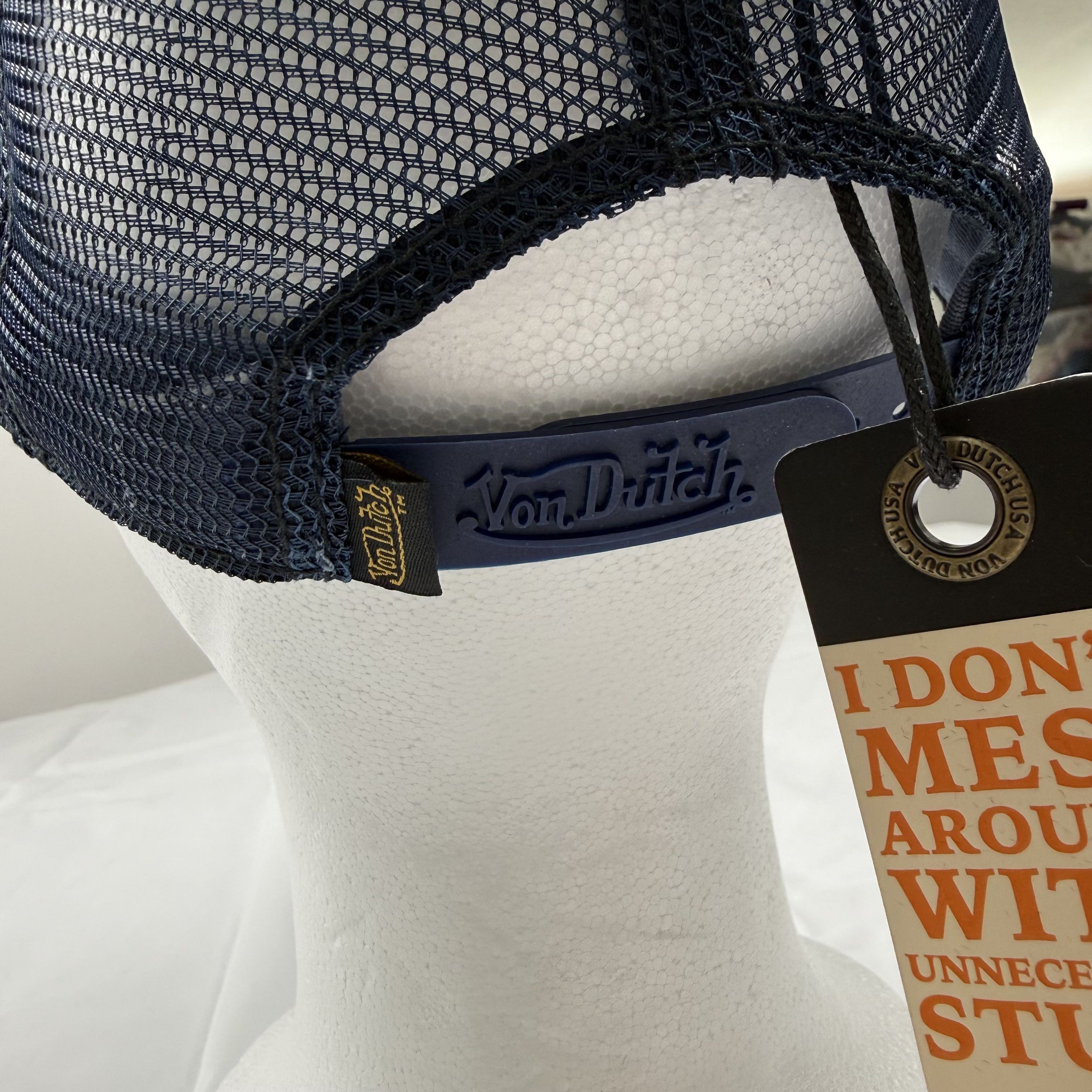 Von Dutch Von Dutch Grey Black Leopard Print Trucker Hat Snapback Size ONE SIZE - 4 Thumbnail