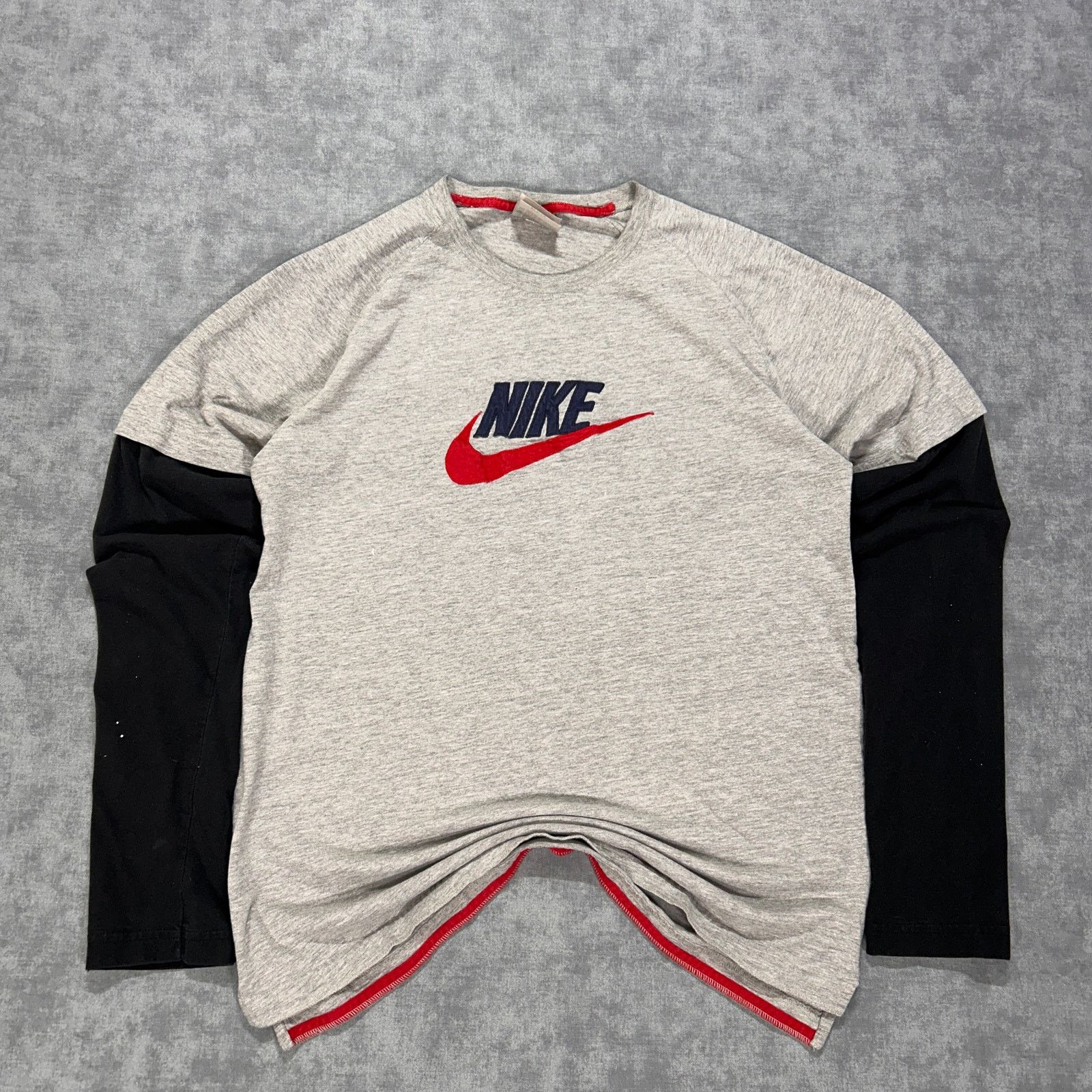 Nike VTG Nike layer long sleeve streetwear Y2K sportswear mens XL Size US XL / EU 56 / 4 - 1 Thumbnail
