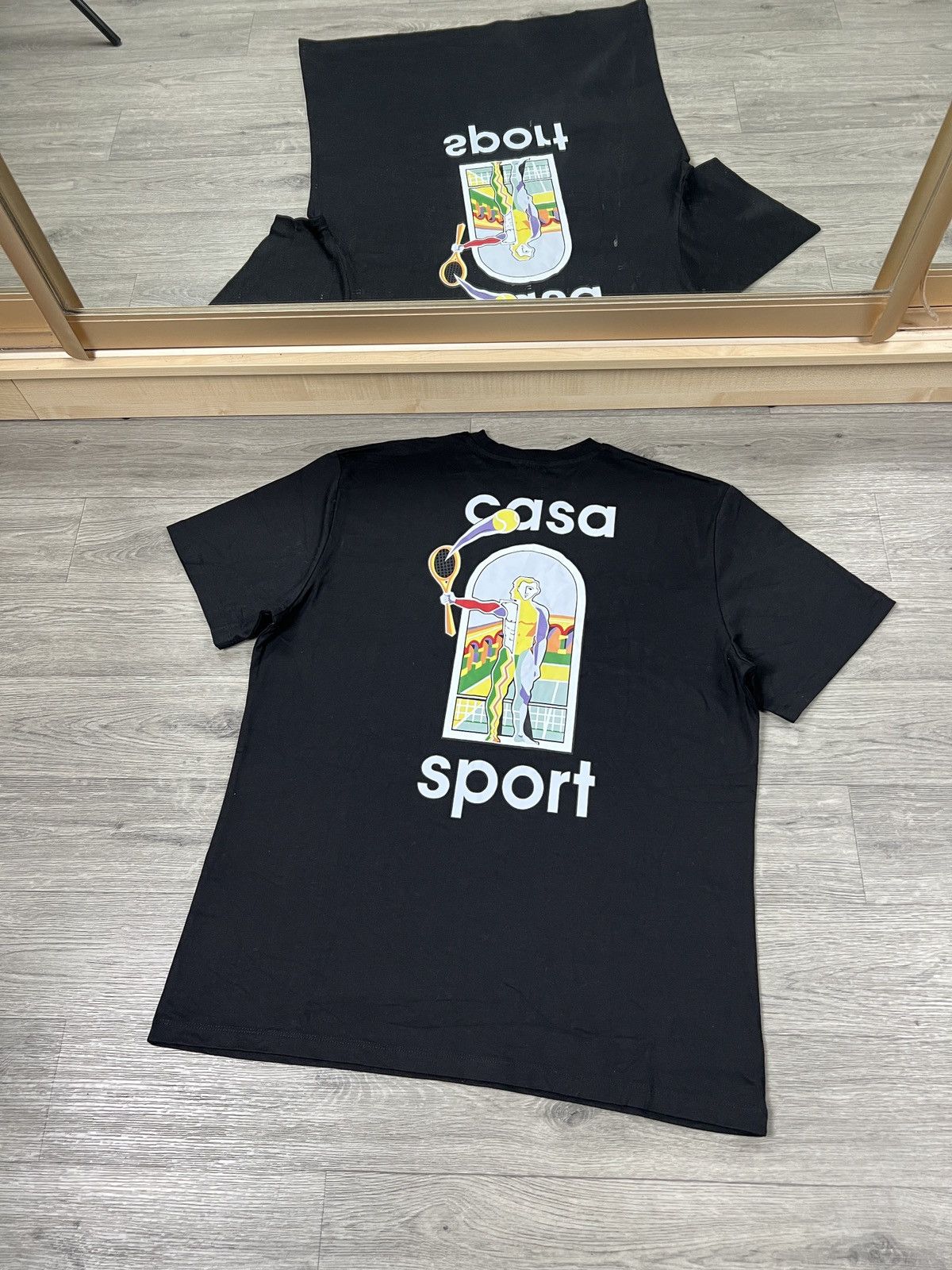 Casablanca Casablanca Men's Le Jeu Colore Casa Sport T-Shirt Black Size US L / EU 52-54 / 3 - 6 Thumbnail