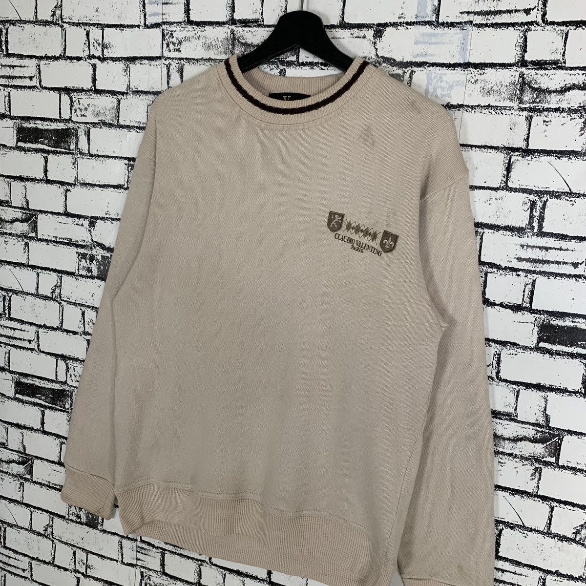 Other Vintage Claudio Valentino Sweatshirt Size US M / EU 48-50 / 2 - 2 Thumbnail