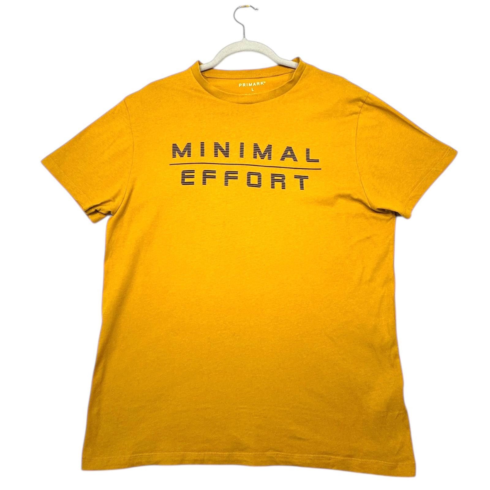 Primark Primark T-Shirt Men's UK Size L Yellow Minimal Effort Size US L / EU 52-54 / 3 - 2 Thumbnail