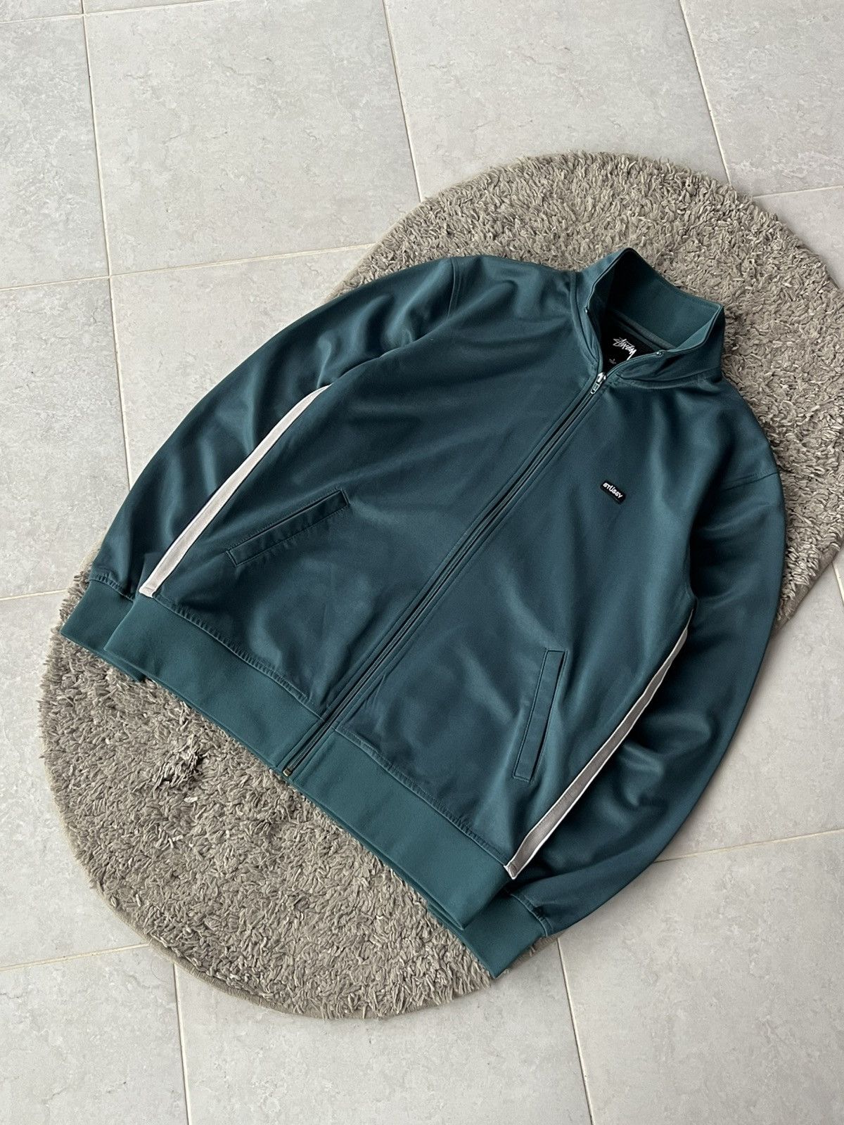 Stussy Vintage Zip Pullover Stussy Mini Logo Streetwear Size US L / EU 52-54 / 3 - 2 Thumbnail