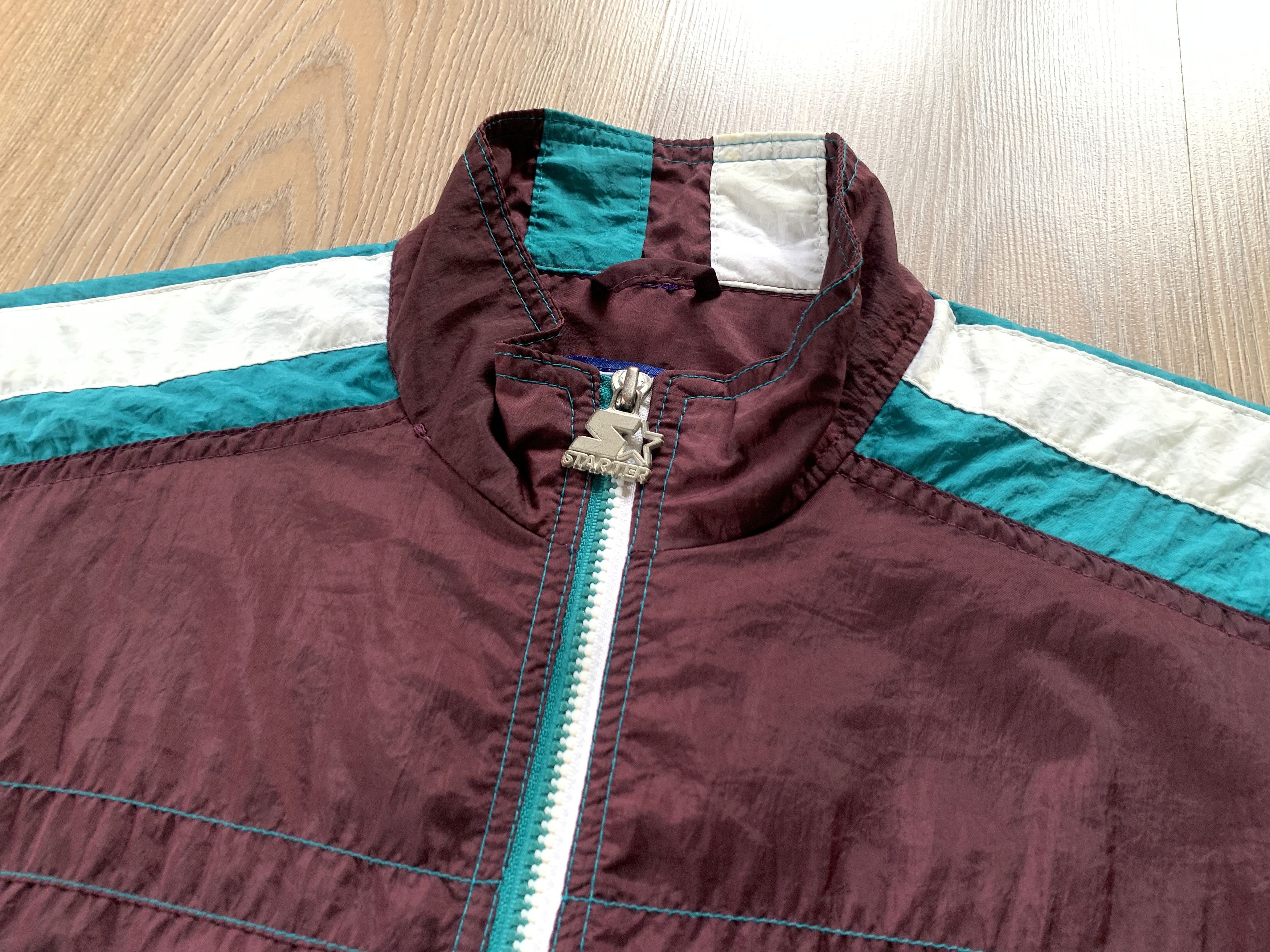 NHL Starter NHL Anaheim Mighty Ducks Zip Windbreaker Jacket Size M / US 6-8 / IT 42-44 - 5 Thumbnail