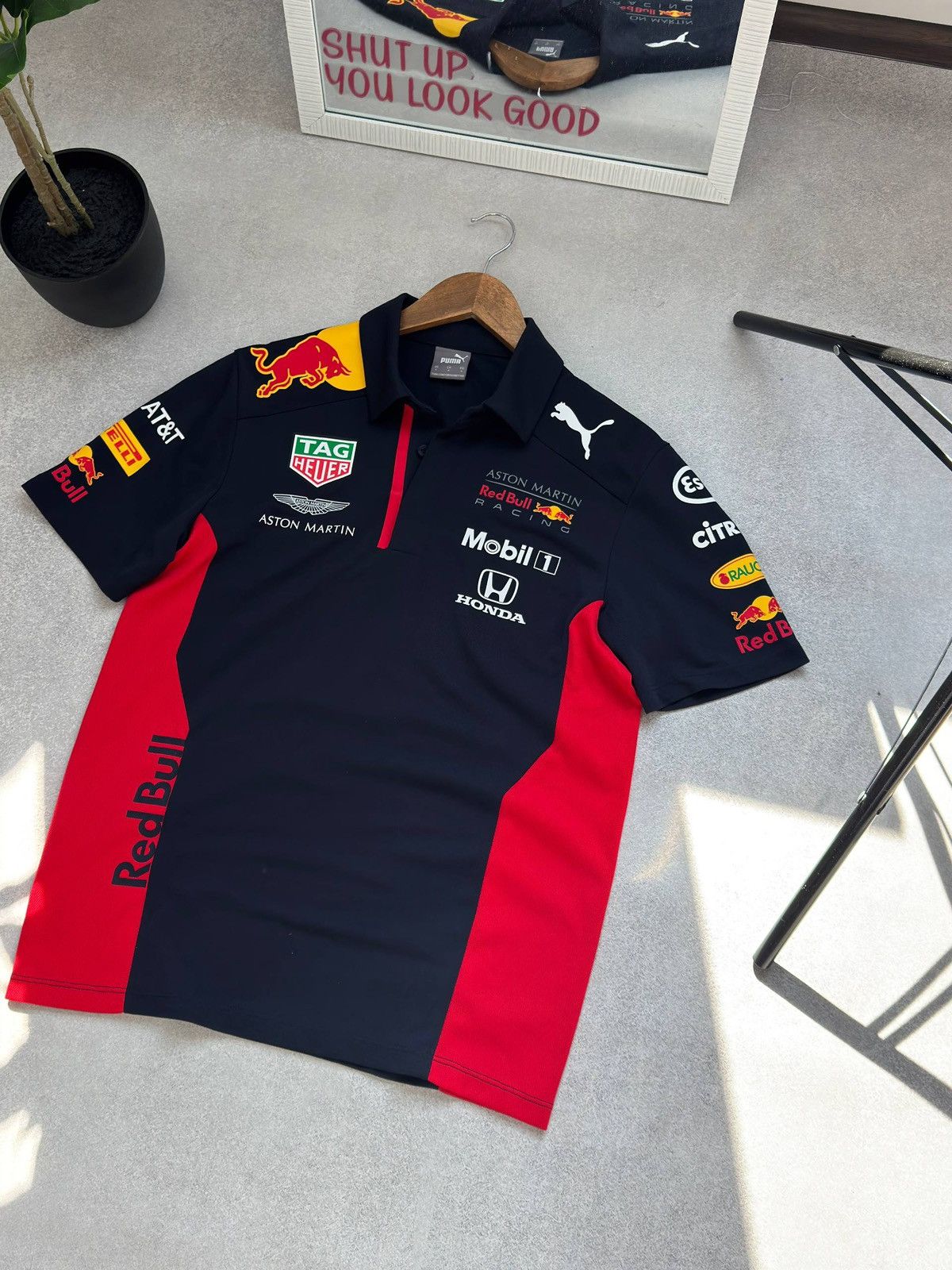 Red Bull PUMA RED BULL RACING F1 POLO SHIRT ASTON MARTIN MOBIL1 Size US S / EU 44-46 / 1 - 2 Thumbnail