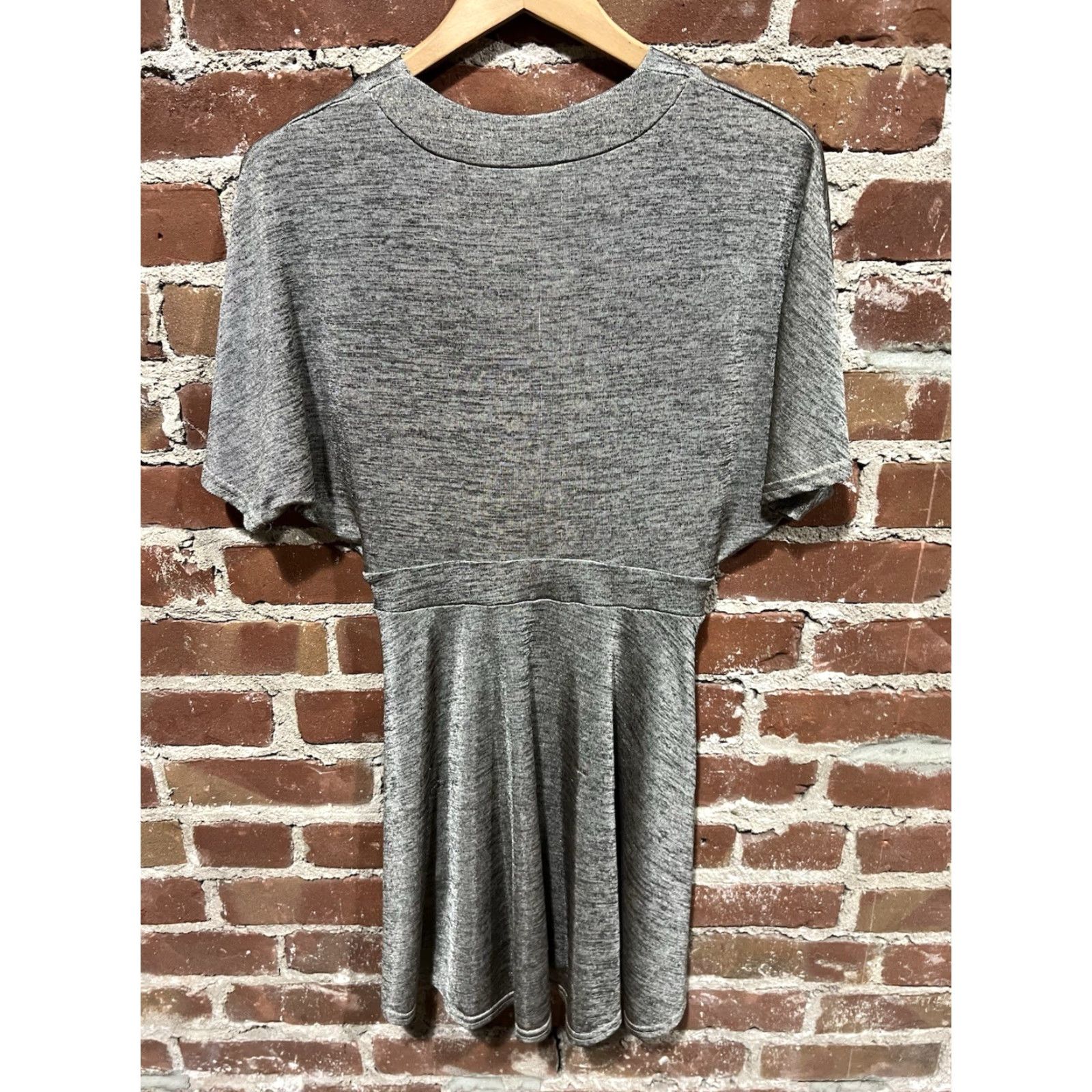 Vintage Oh My Love London Y2K Dress S Gray Lace Knee Length Bodycon Womens Size S / US 4 / IT 40 - 3 Thumbnail