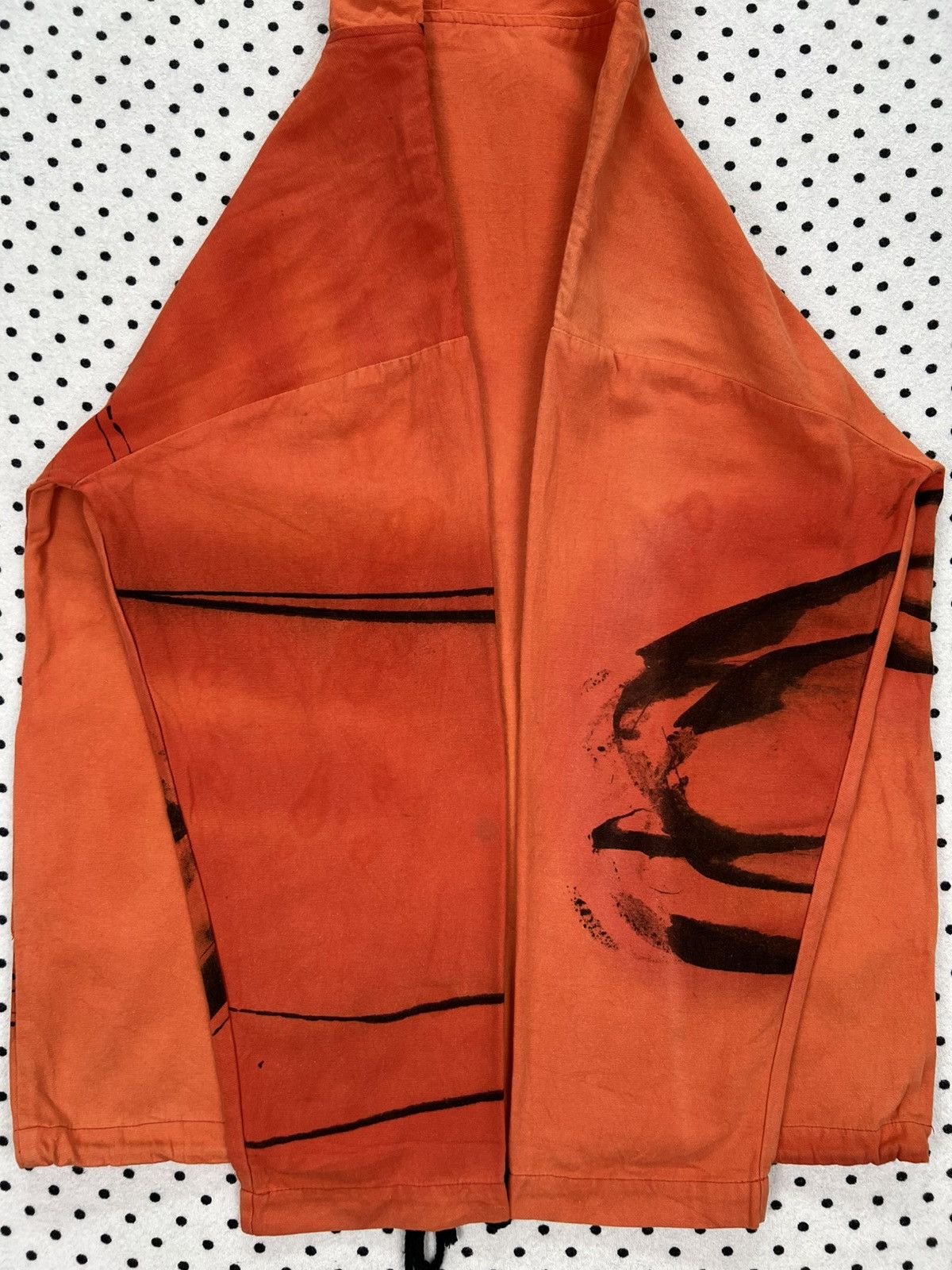 Japanese Brand Crow Brushstroke Art Hooded Pullover Jacket Size US L / EU 52-54 / 3 - 6 Thumbnail