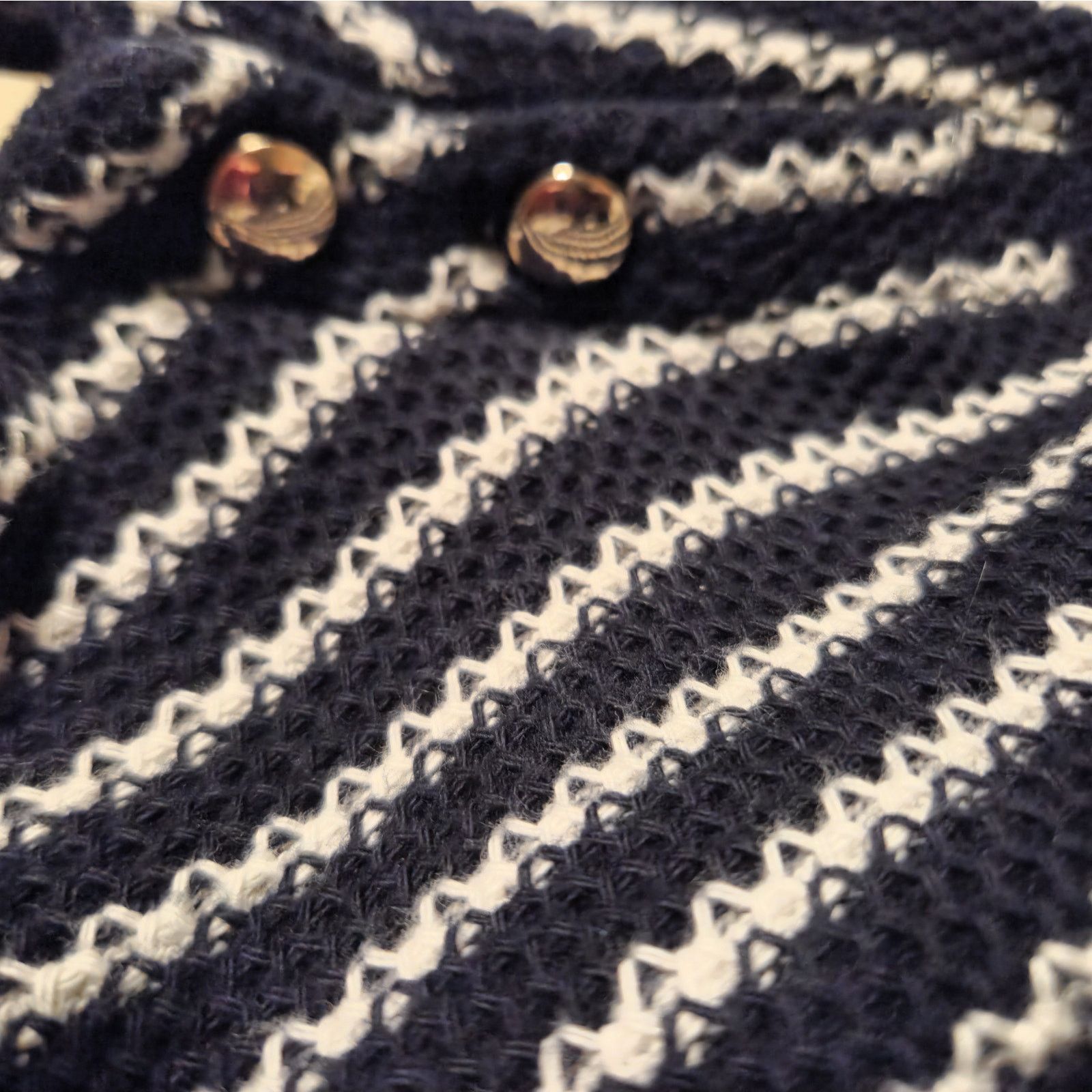 Other Talbots Navy and White Striped 3/4 Sleeve Top - 2XP Petite Size XXL / US 16-18 / IT 52-54 - 5 Thumbnail