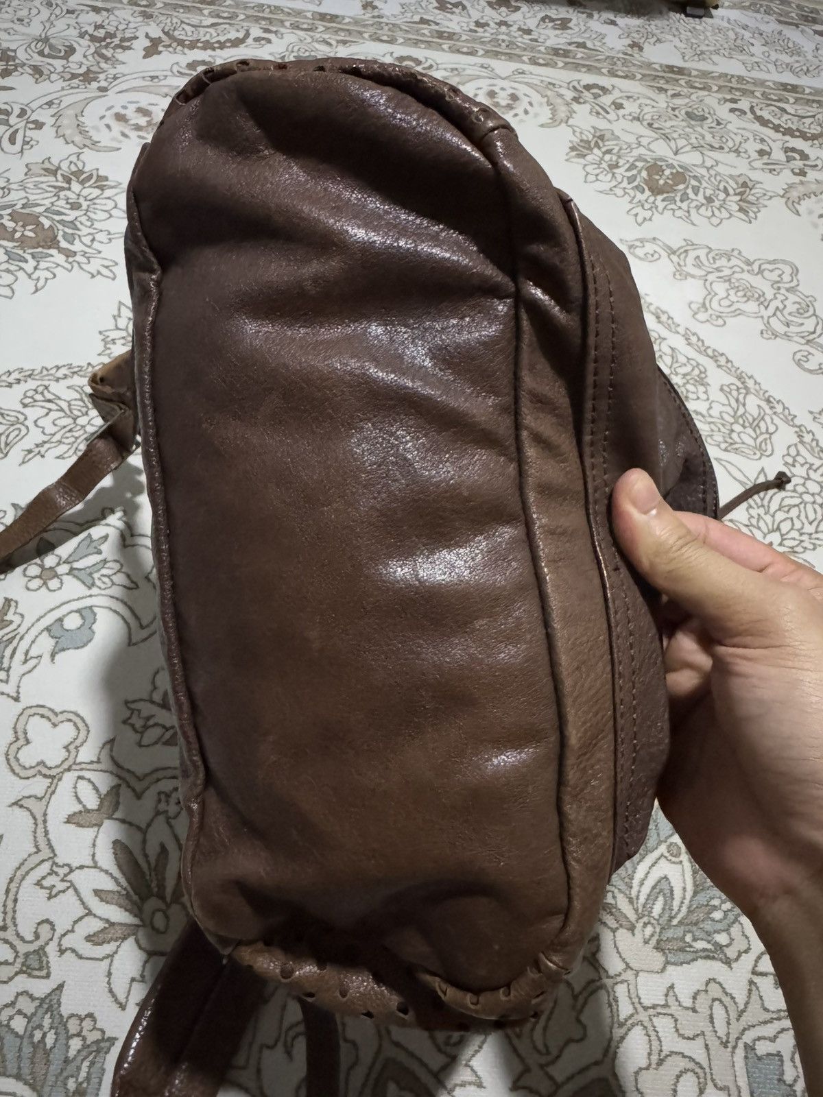 Genuine Leather × If Six Was Nine × Japanese Brand Brown Leather “ARCHI” Multi Pocket Backpack Rucksack Size ONE SIZE - 6 Thumbnail