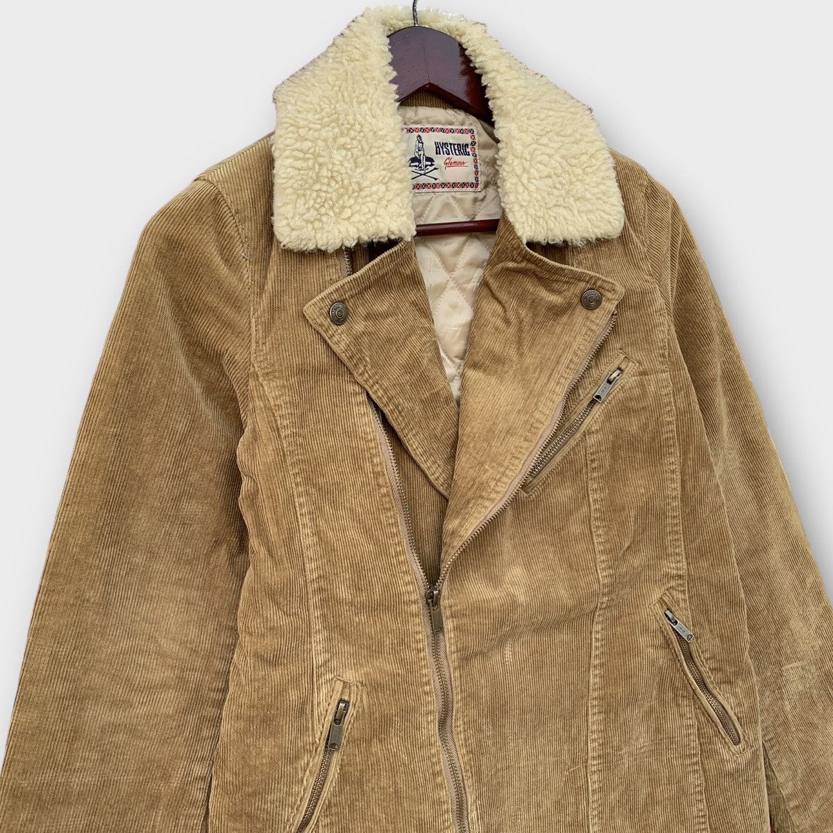 Hysteric Glamour HYSTERIC GLAMOUR CORDUROY SHERLING JACKET BROWN SHERPA COLLA Size US S / EU 44-46 / 1 - 6 Thumbnail