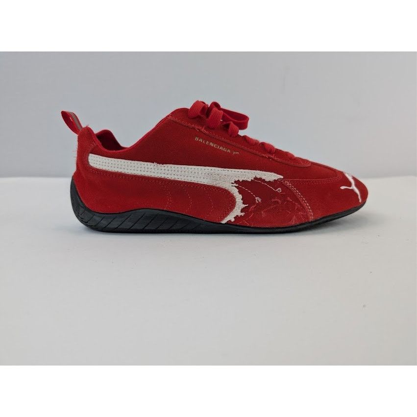 Balenciaga × Puma o1rshd1 Q:2 / Speedcat Destroyed Low Top Sneaker in Red Size US 10 / EU 43 - 4 Thumbnail