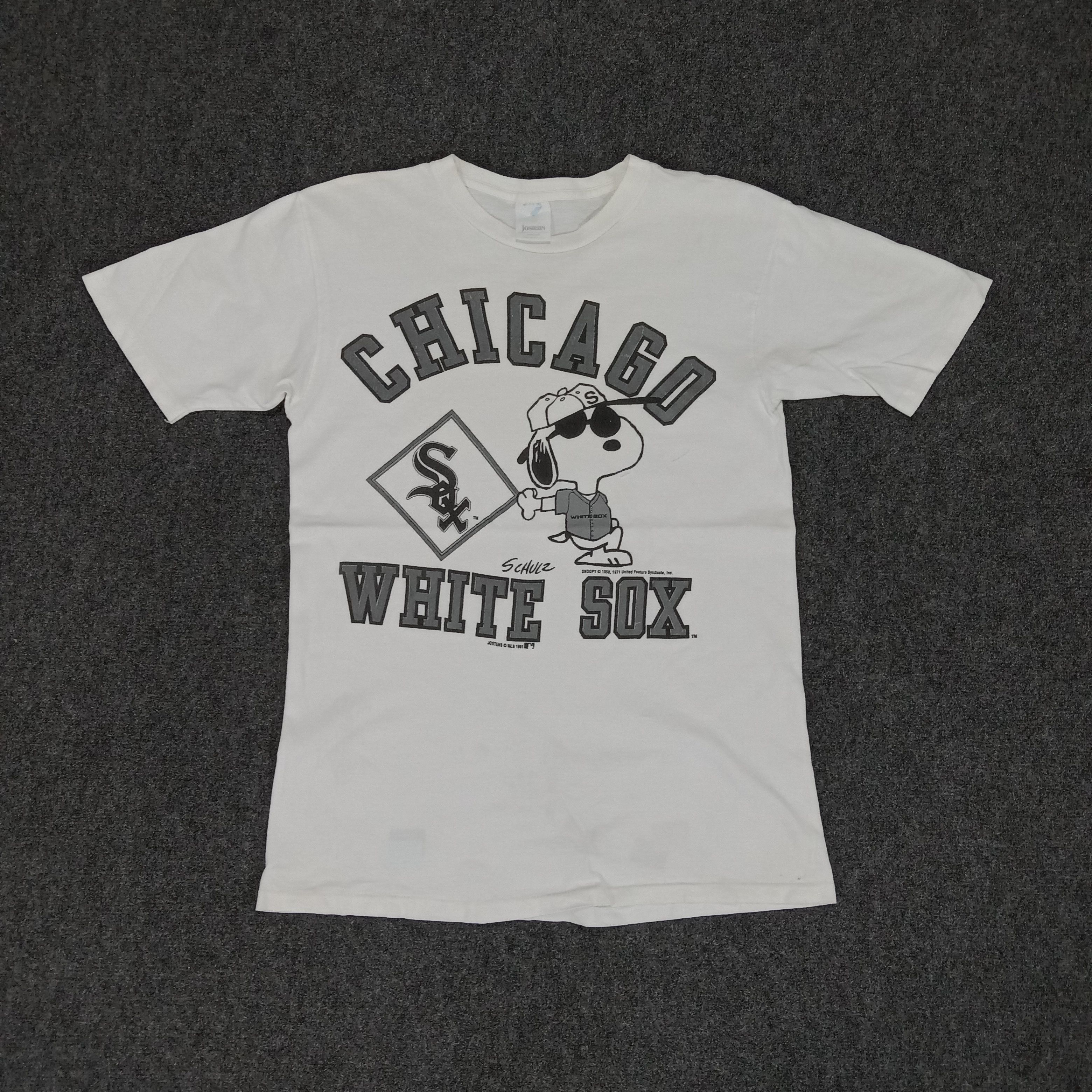 Cartoon Network × Vintage Vintage 90's Snoopy X Chicago White Sox Tshirt Size US M / EU 48-50 / 2 - 1 Thumbnail