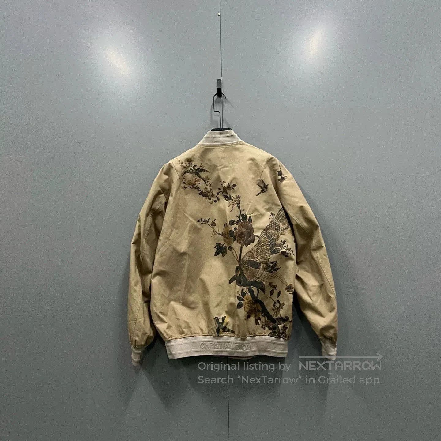 Dior Dior Khaki Floral Print Jacket with Tag. Size XS / US 0-2 / IT 36-38 - 2 Thumbnail
